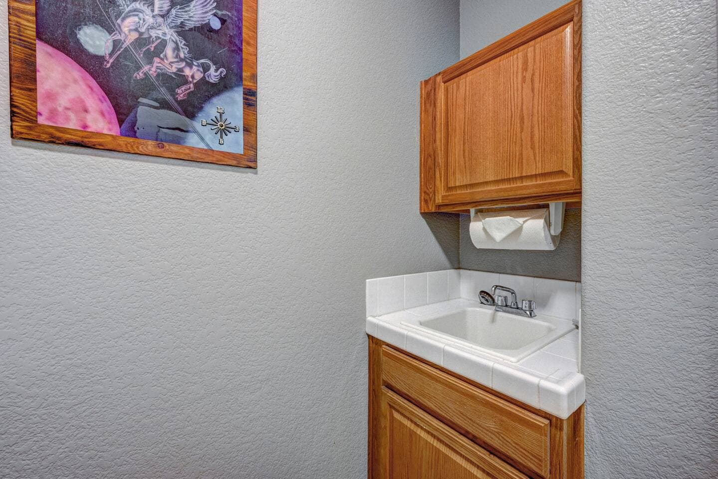 Sink in the laundry room.
