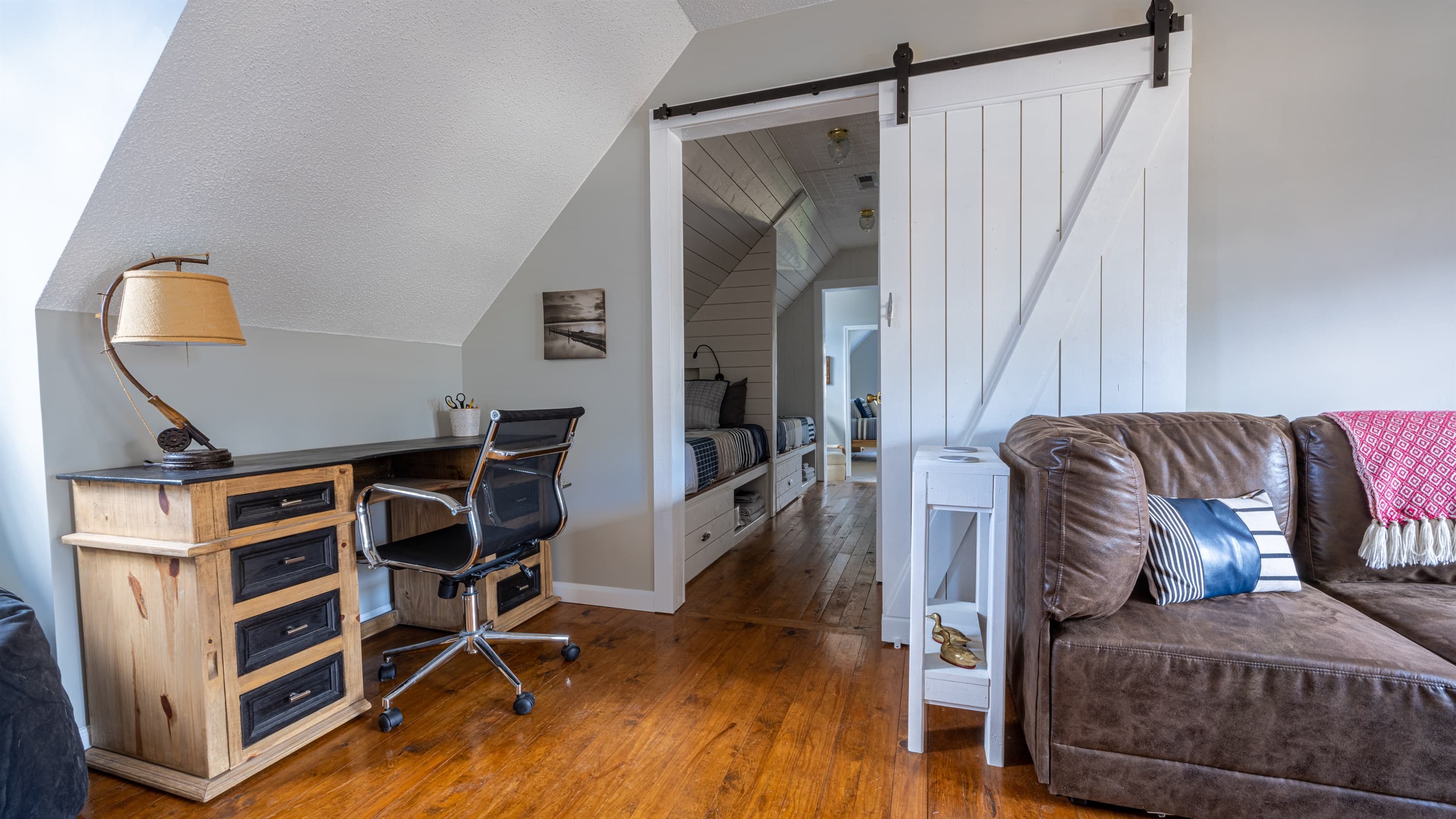 Loft with desk