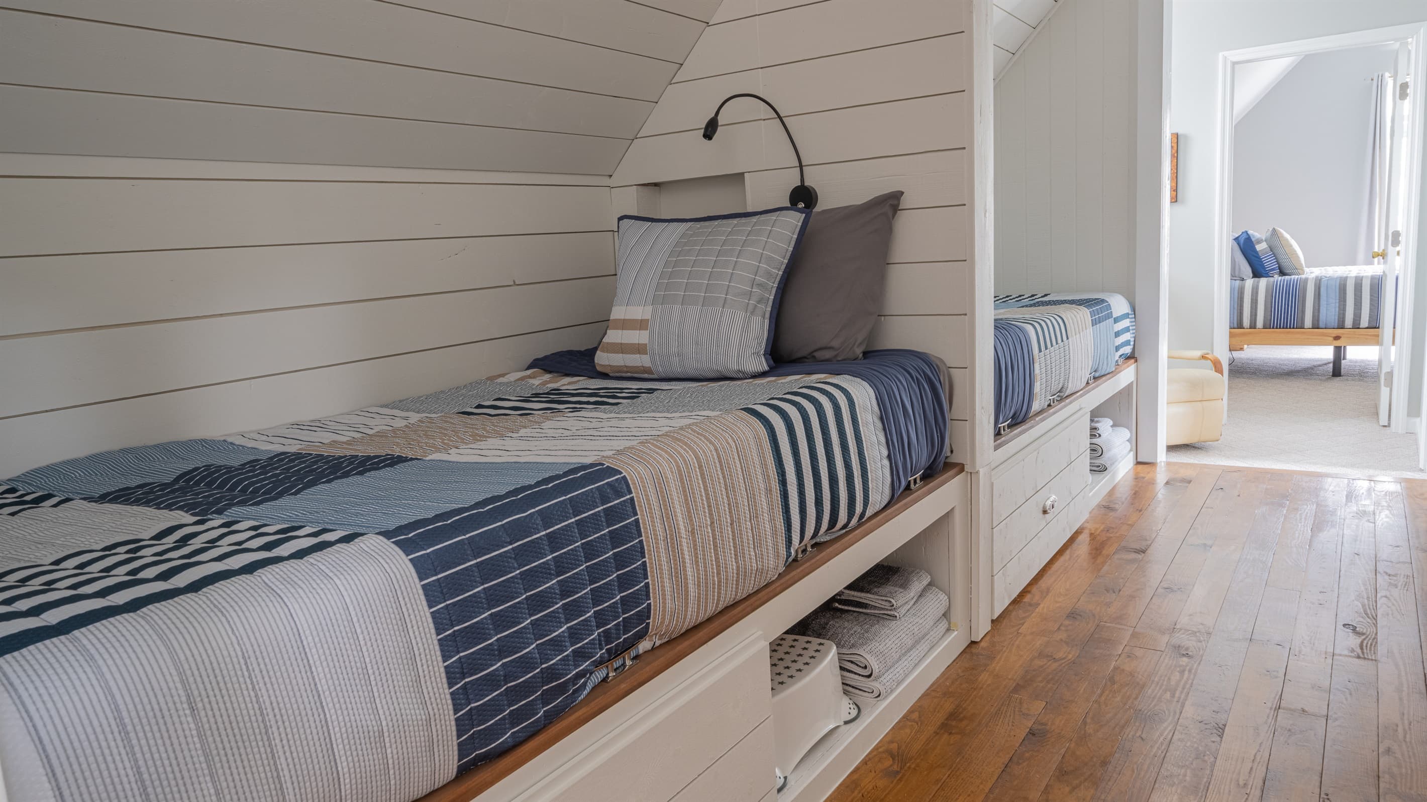 Loft with twin beds