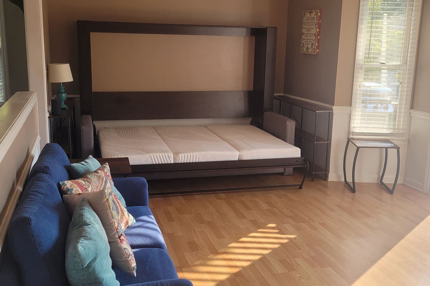 Murphy bed in family room