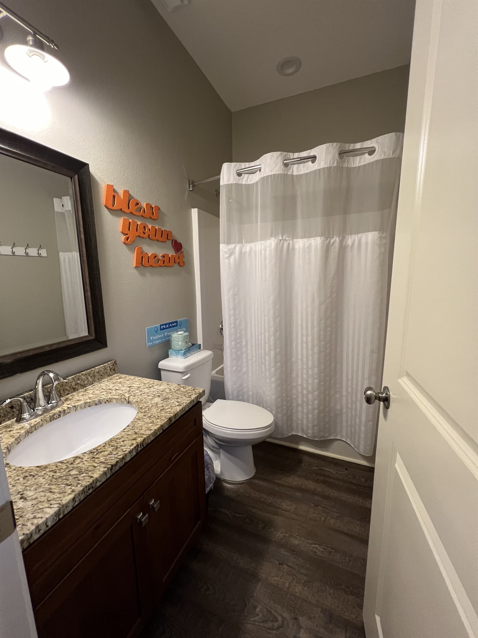 bathroom for full bunk room