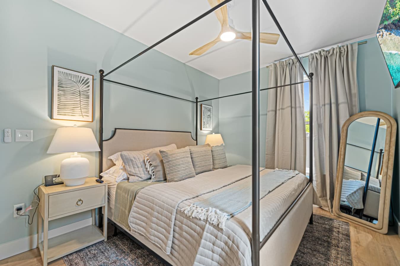 serene escape with a plush King mattress.