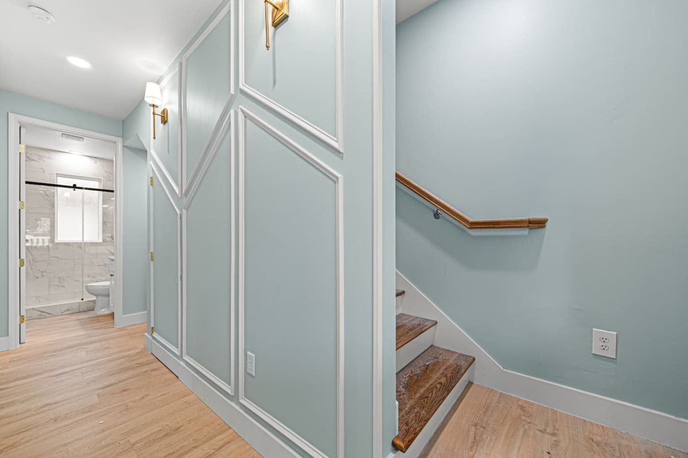 Hallway downstairs in the home