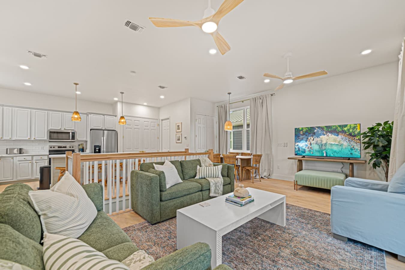 Green House: Upstairs retreat away from the main floor bedrooms.