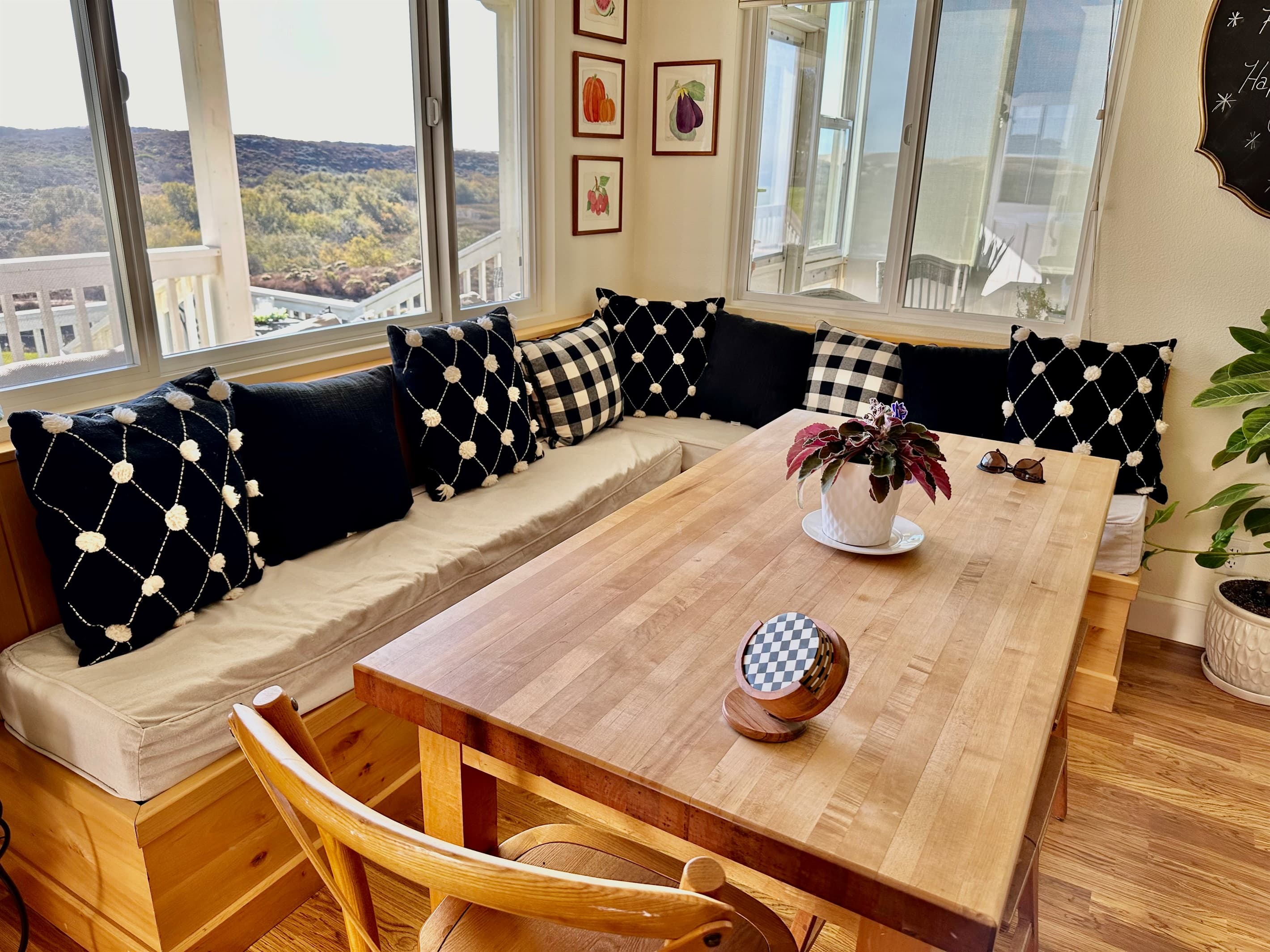One of the many dining areas on property. 