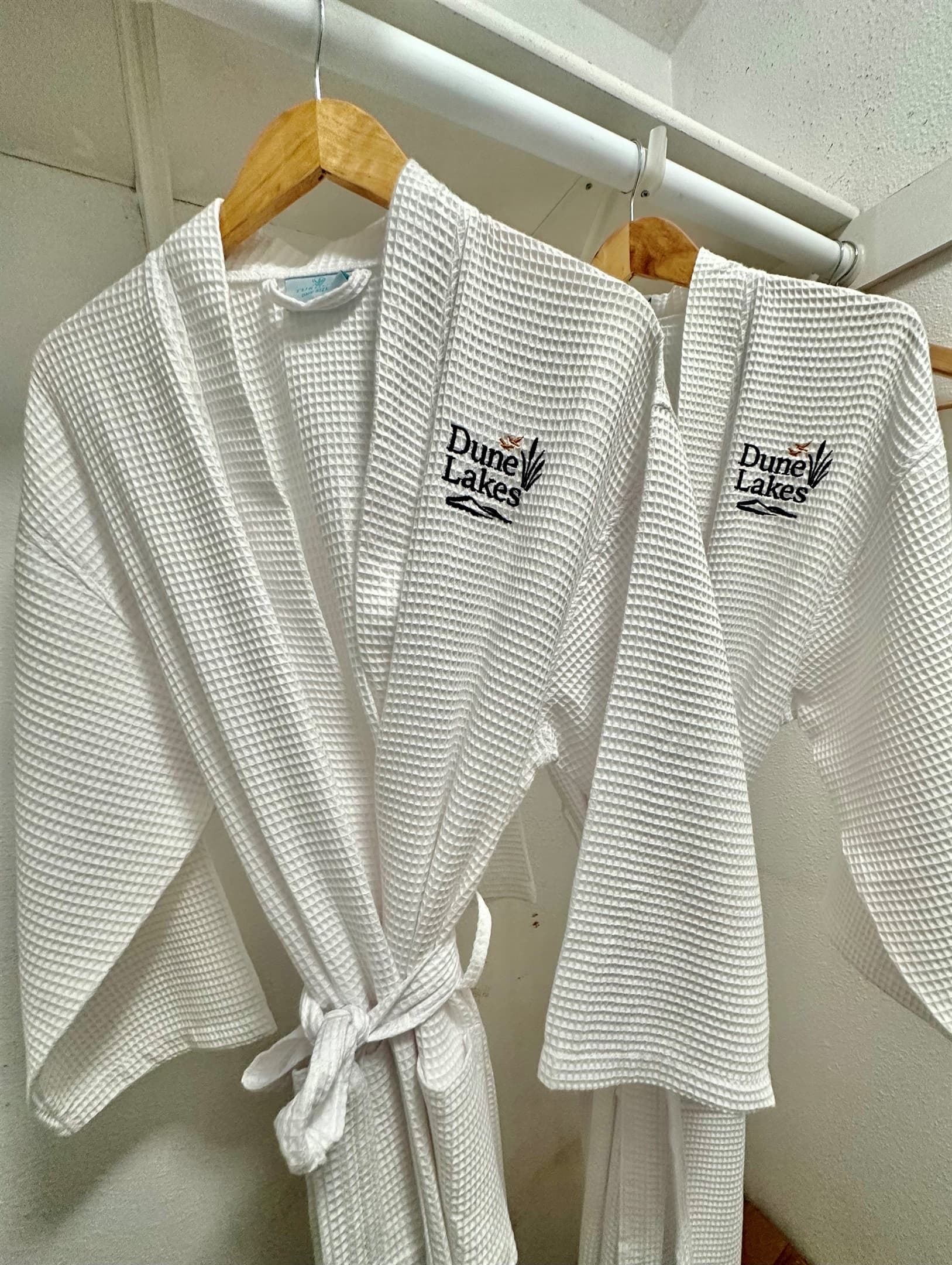 Monogrammed robes for guests