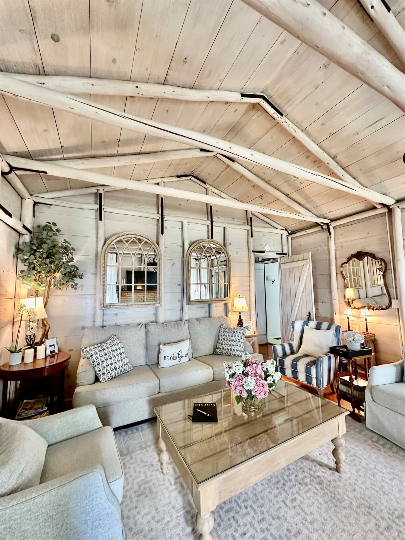 Cozy Cottage Living Room with plenty of seating