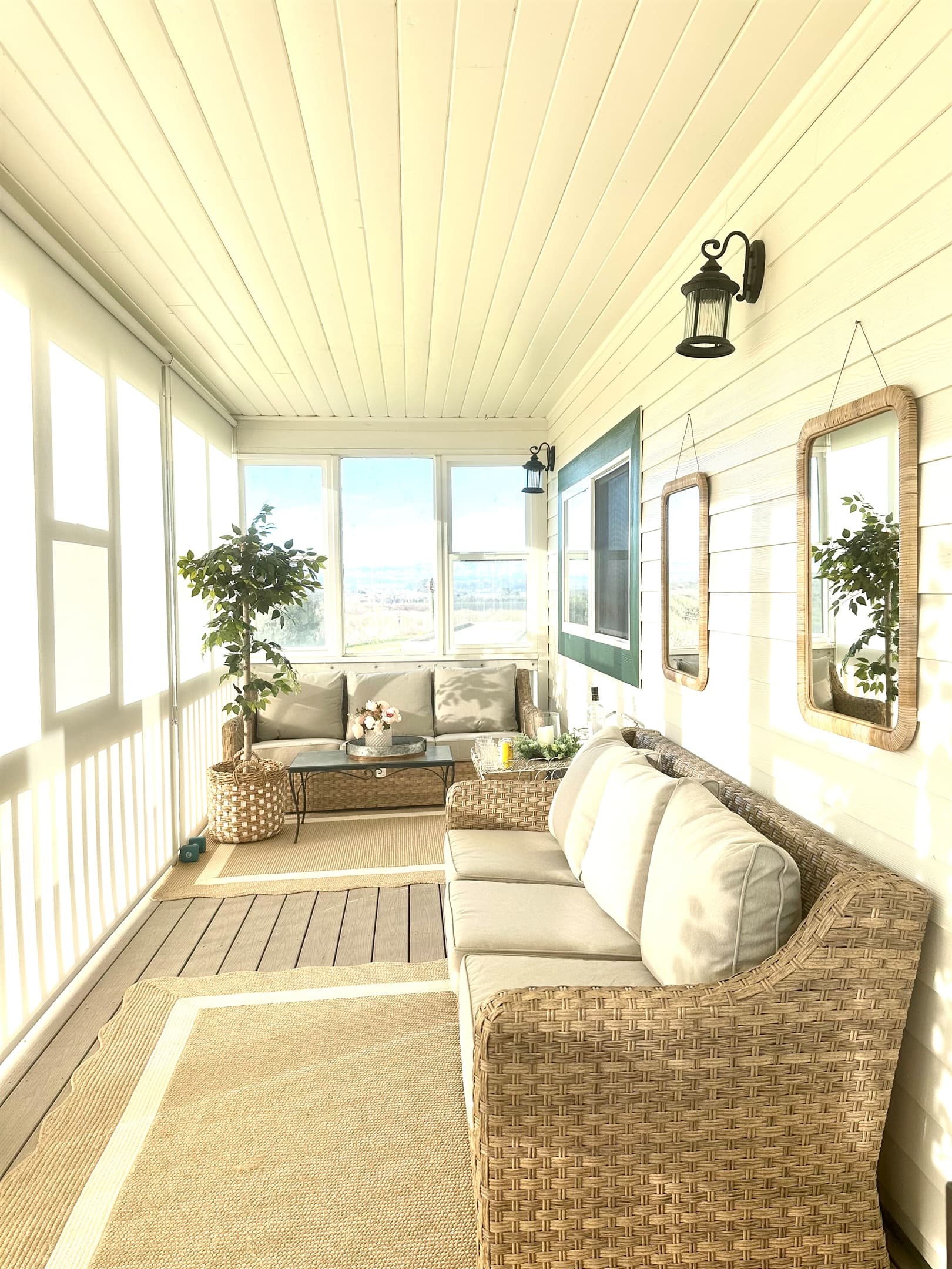 Sun Porch offers additional comfy and scenic seating 