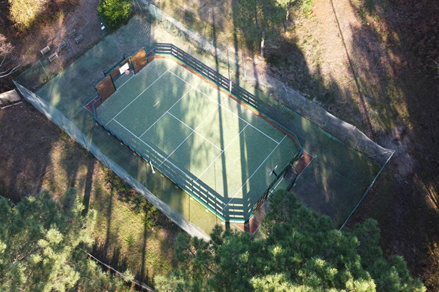 The multi-purpose sports field in the sports hamlet