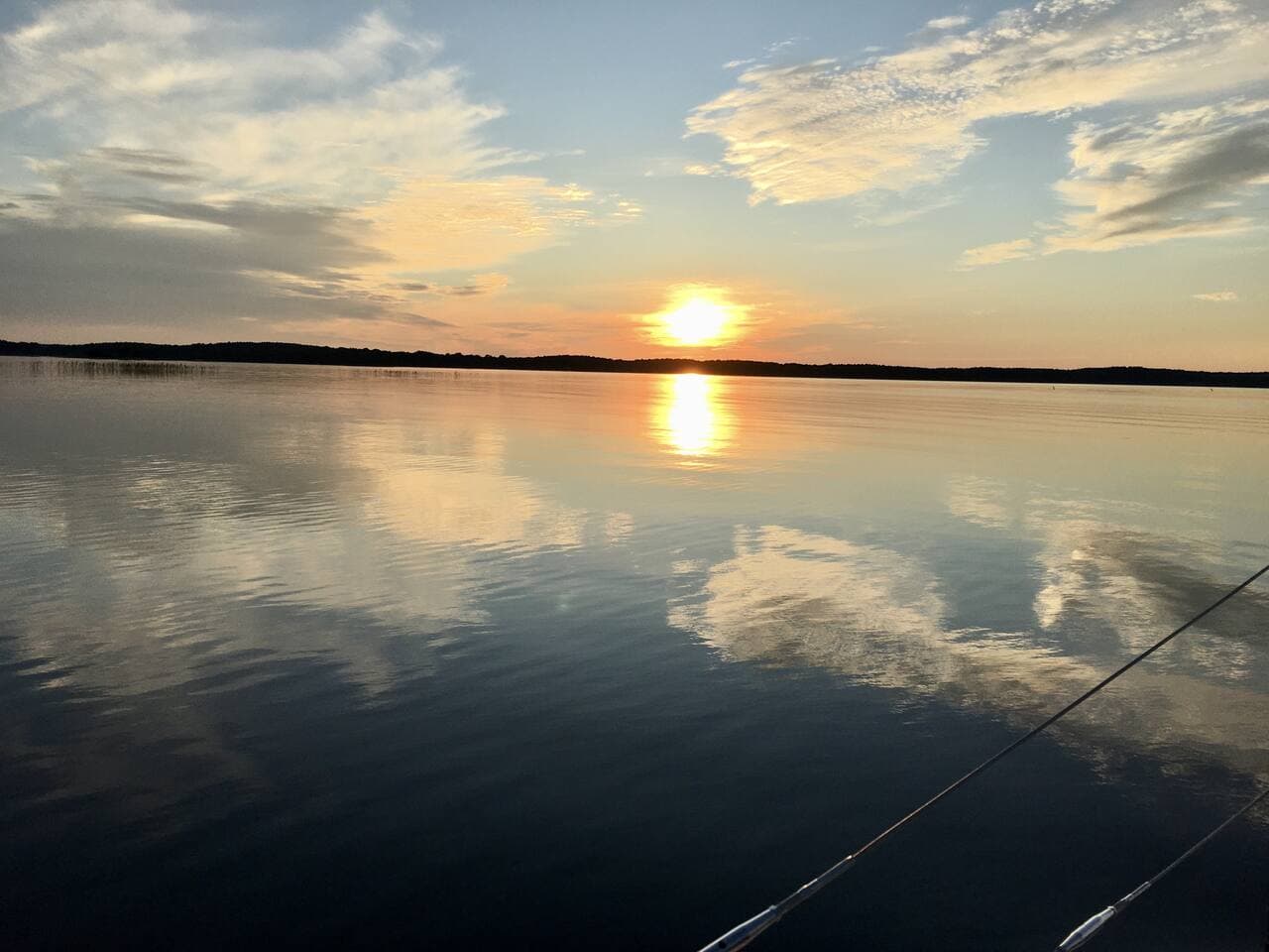 le lac à 100m de la maison