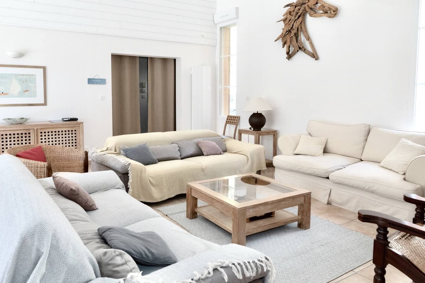 The lounge area of the large living room