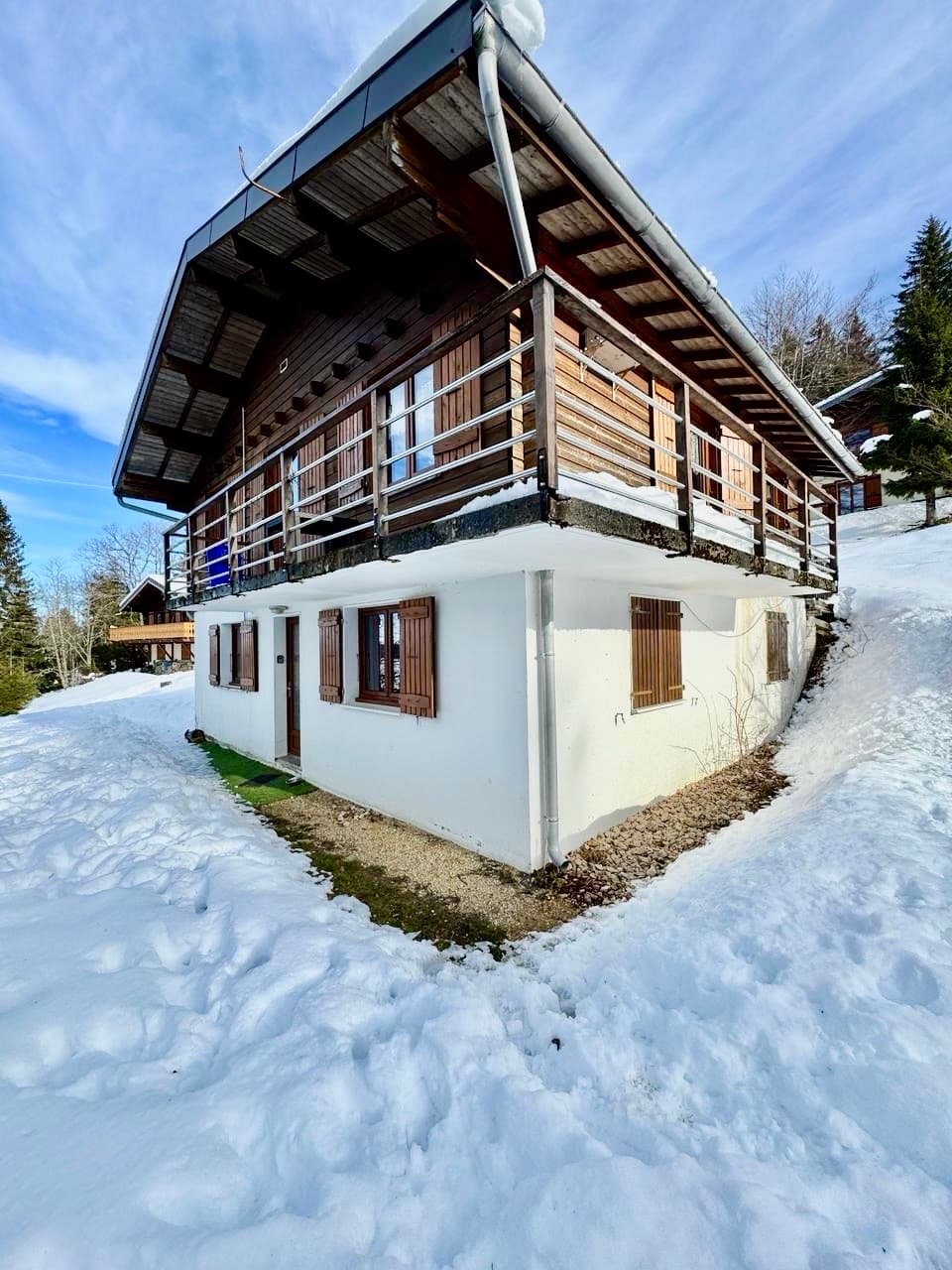 Le chalet en hiver
