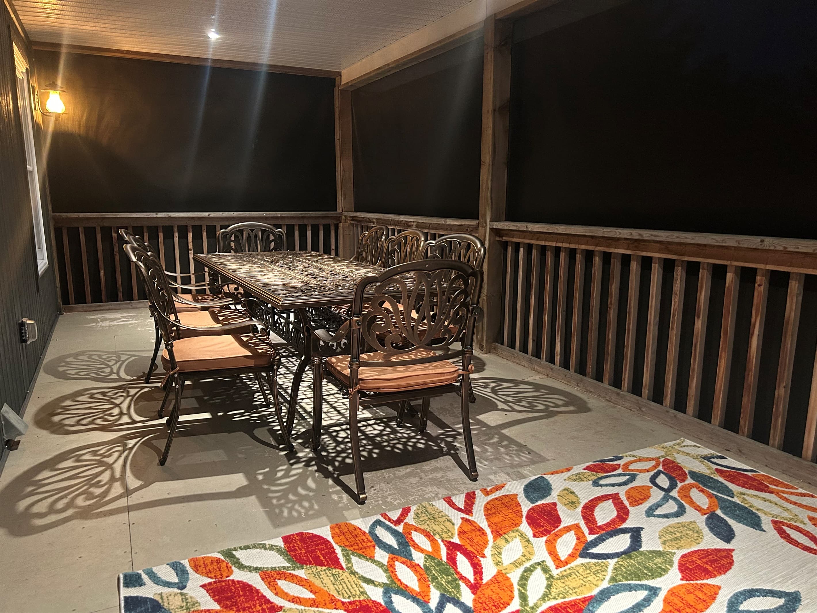 Dining in Screened Porch