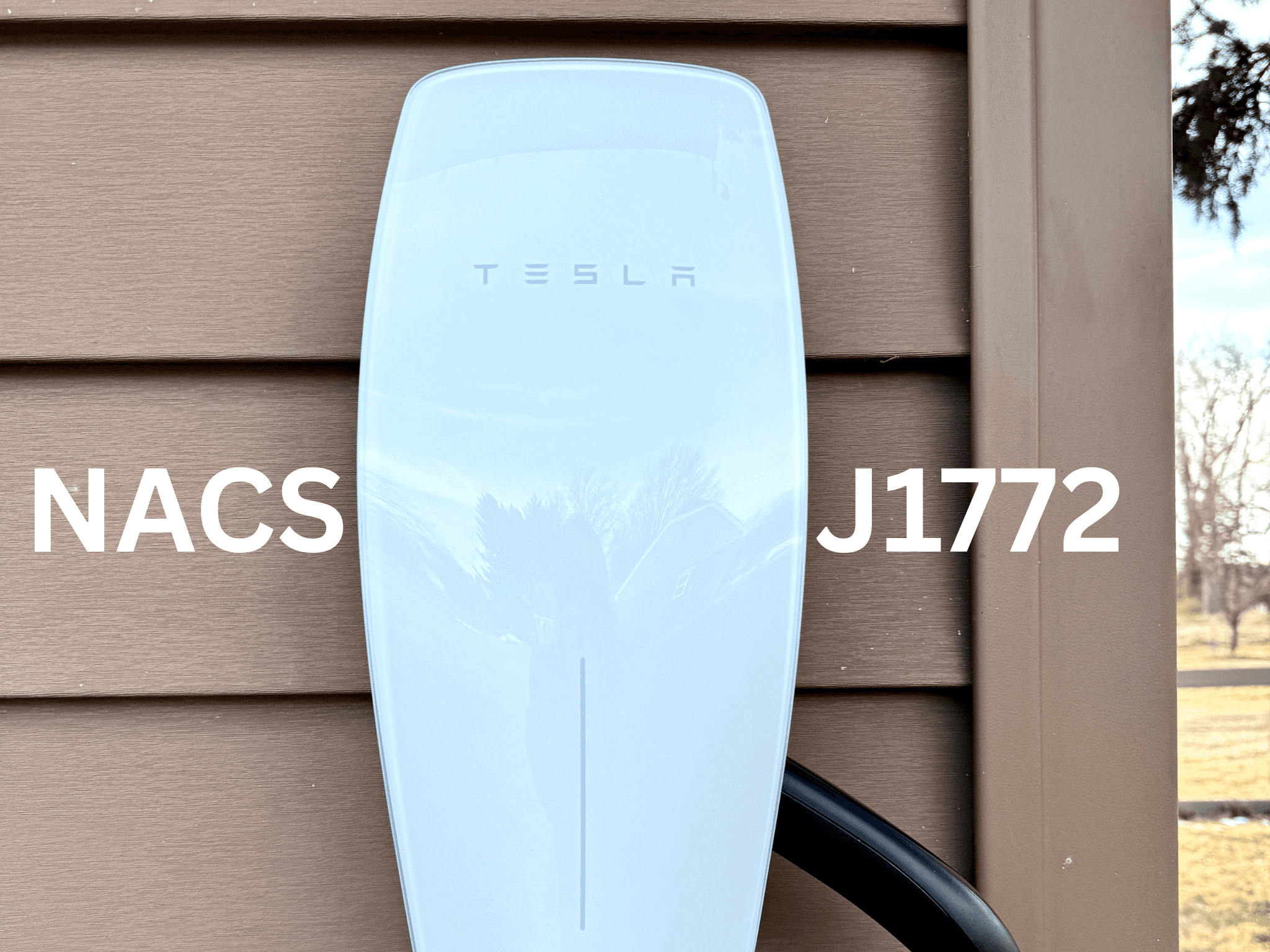 Tesla Universal Charger. Free for stays under 5 days.