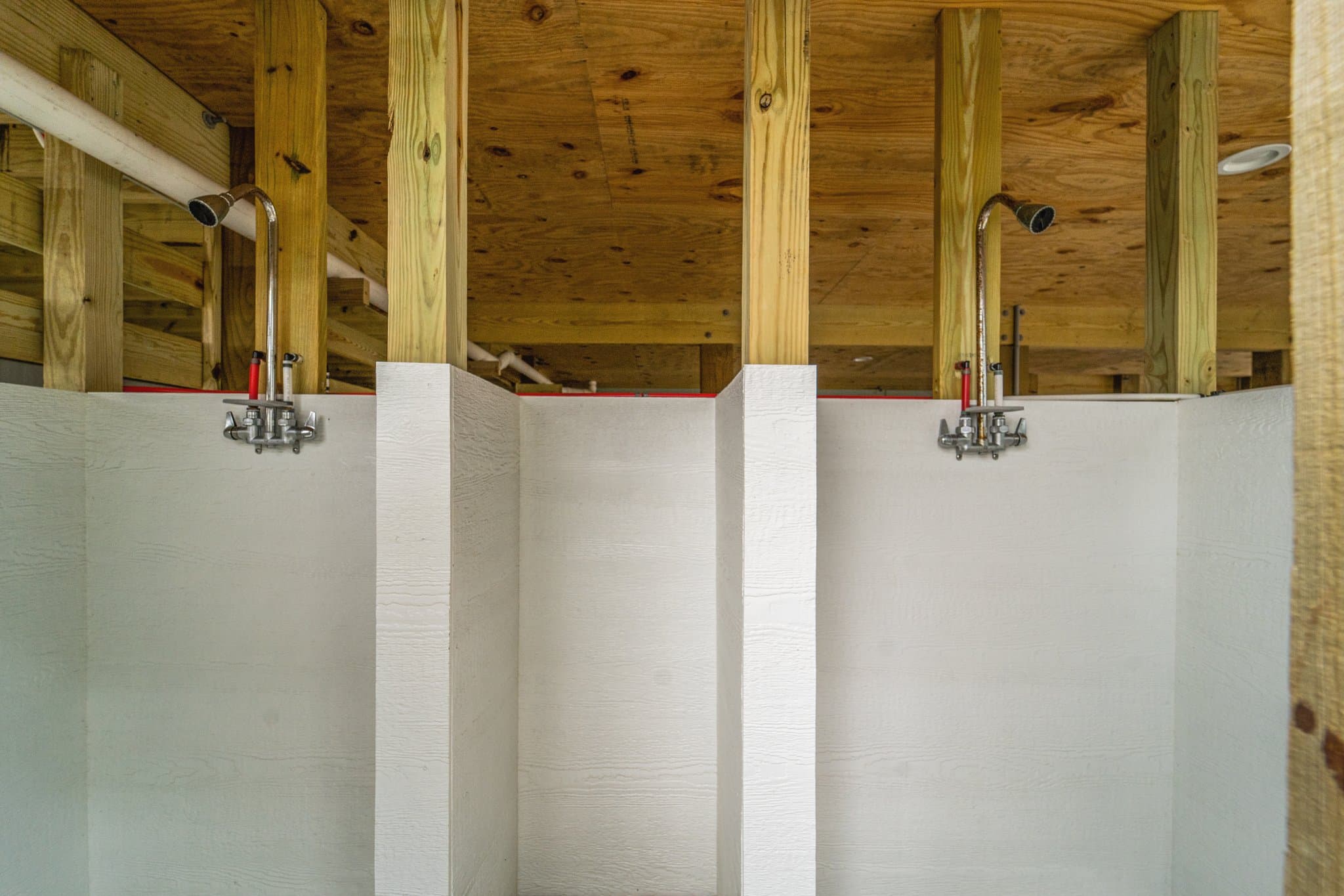 Dual Outdoor Showers