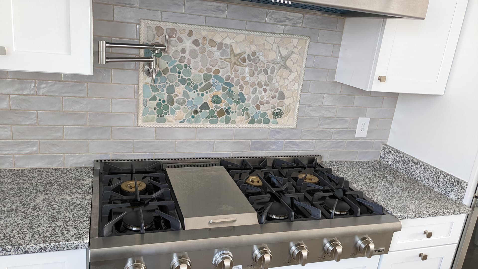 Professional Grade 48" Cooktop with Custom Tile