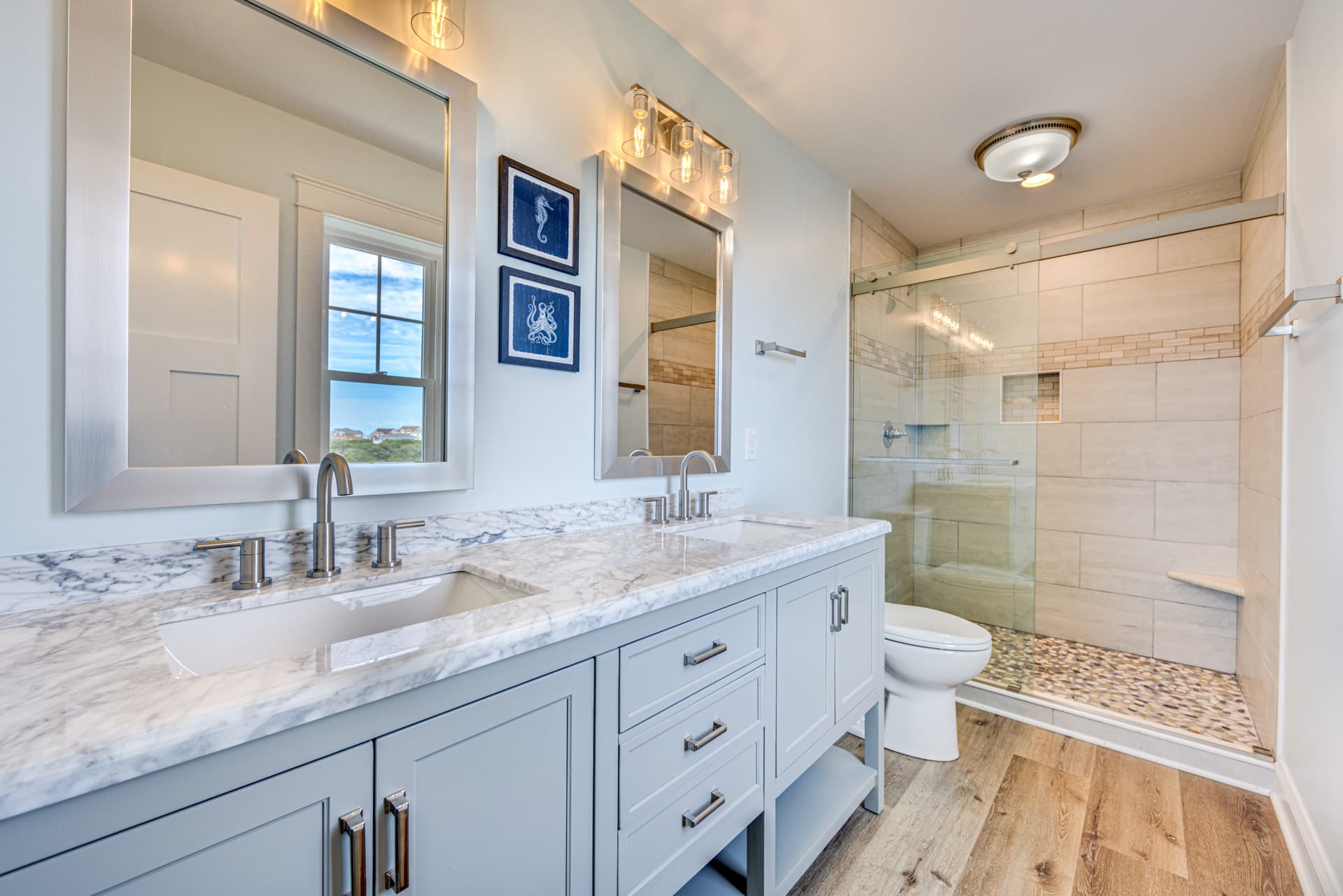 Private Master Bath with Double Vanity