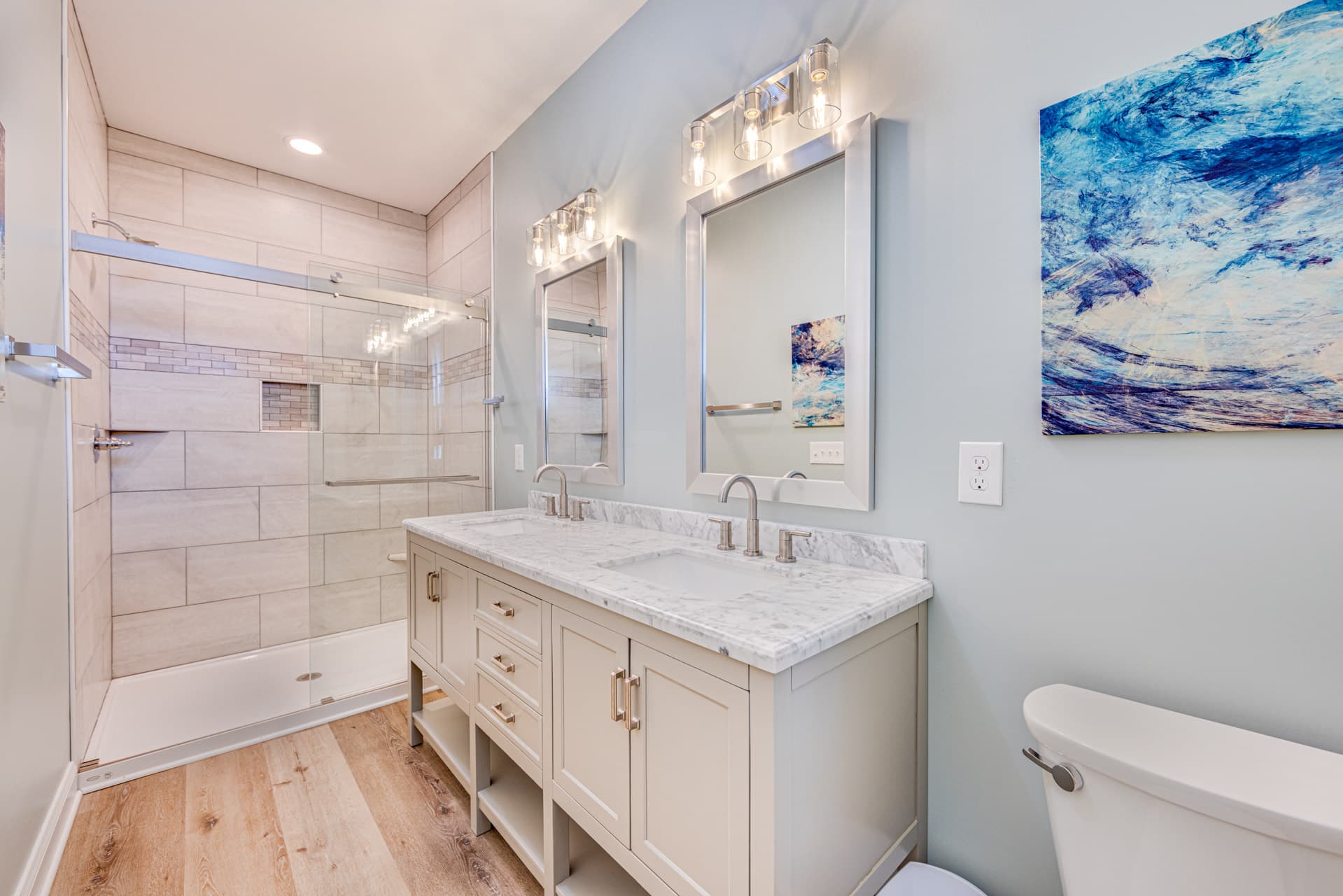 Private Master Bath with Double Vanity