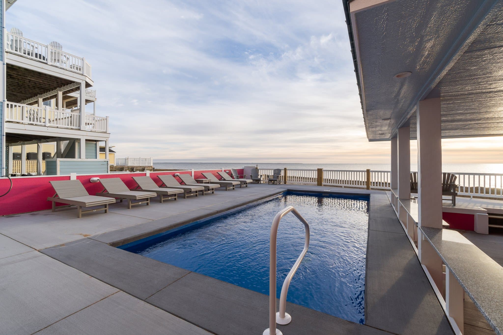 Poolside Beach Views