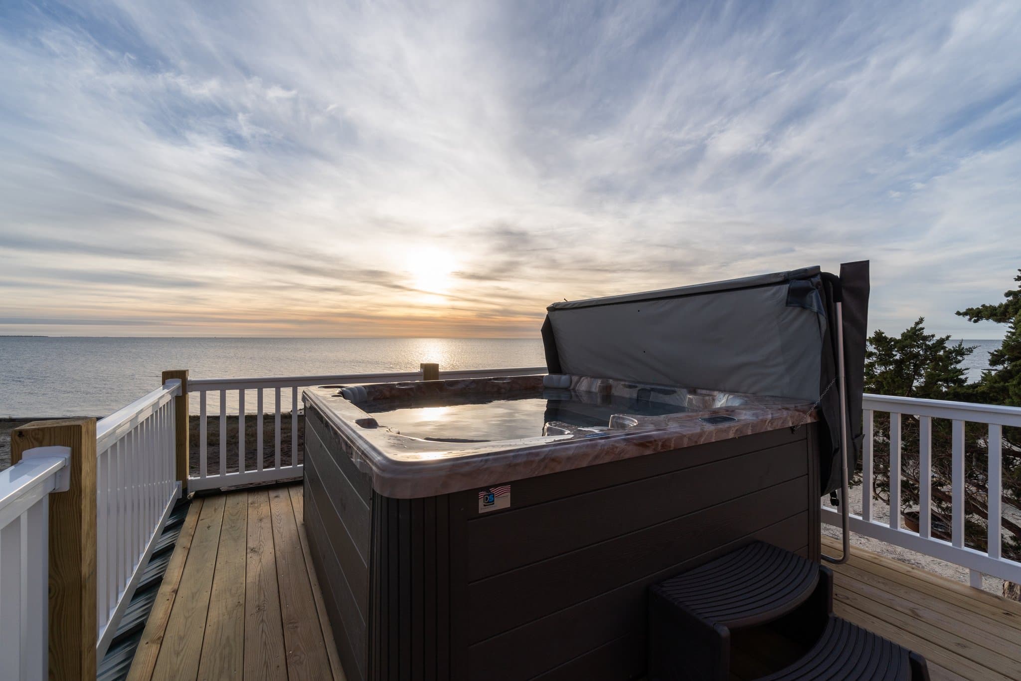 Private Hot Tub with Sunset Views