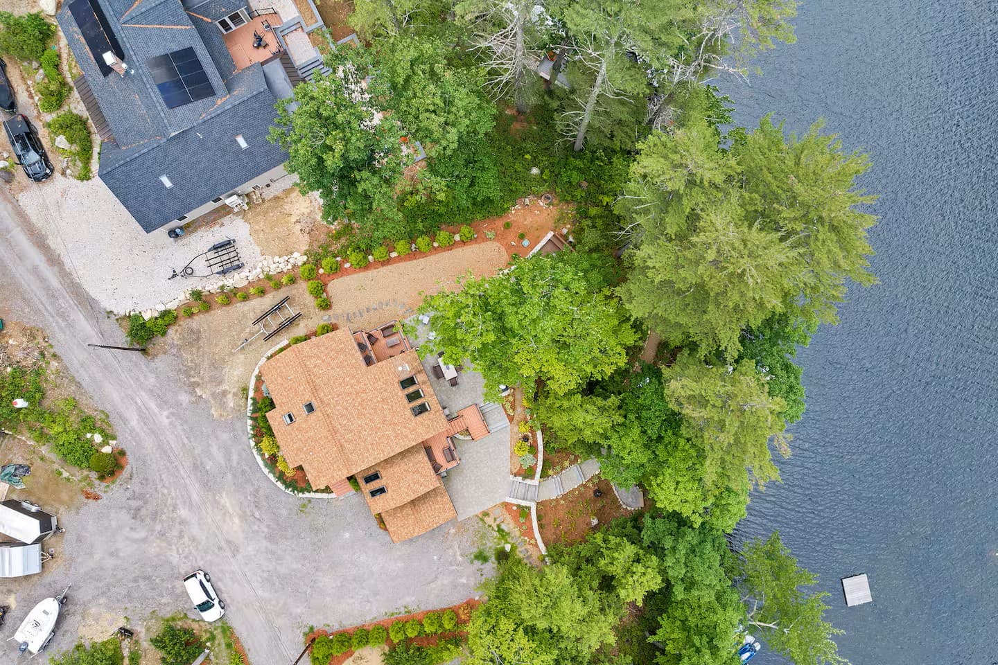 Aerial View of House