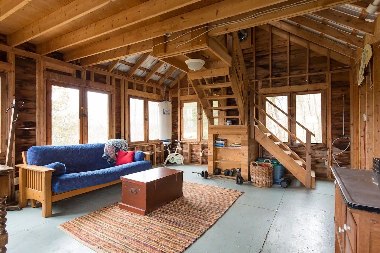 Living room of guest cottage