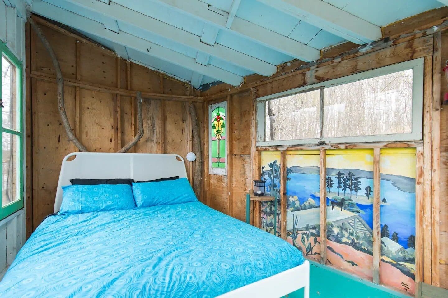 Mural in tree house