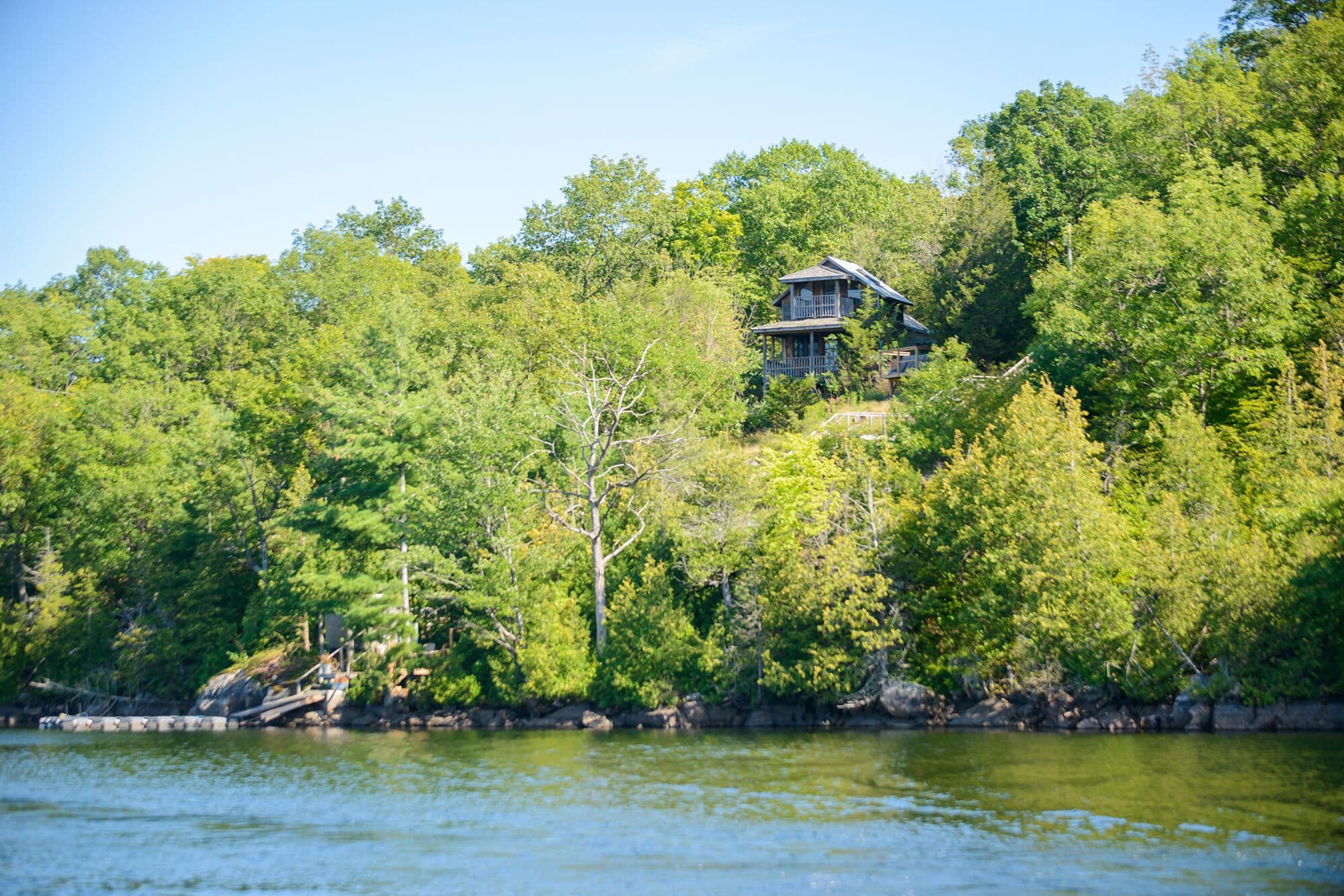 view from lake