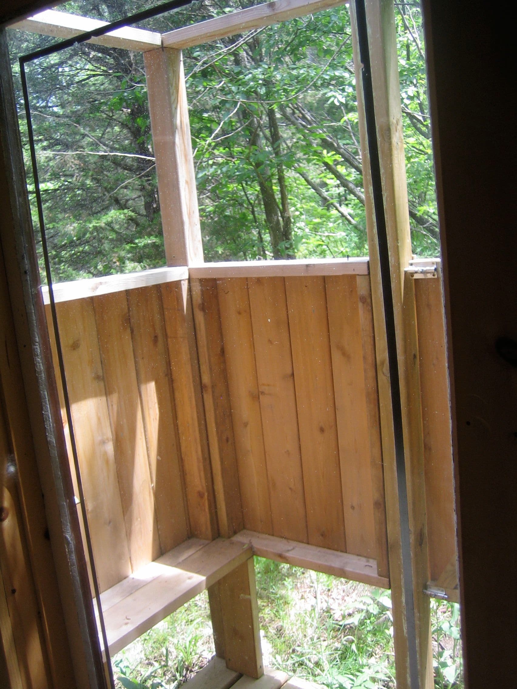 guest cottage outdoor shower