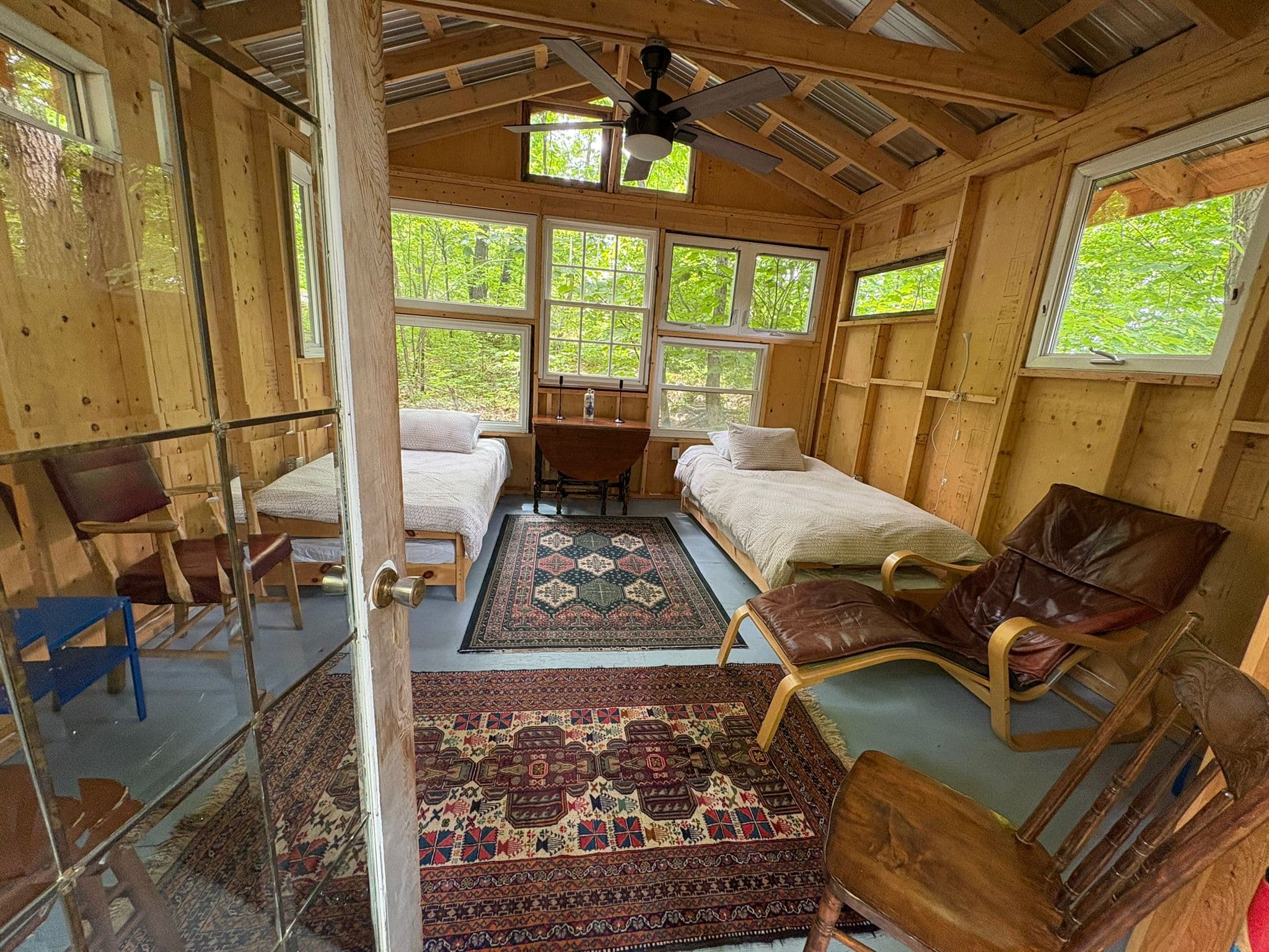 a roomy airconditioned bunkie