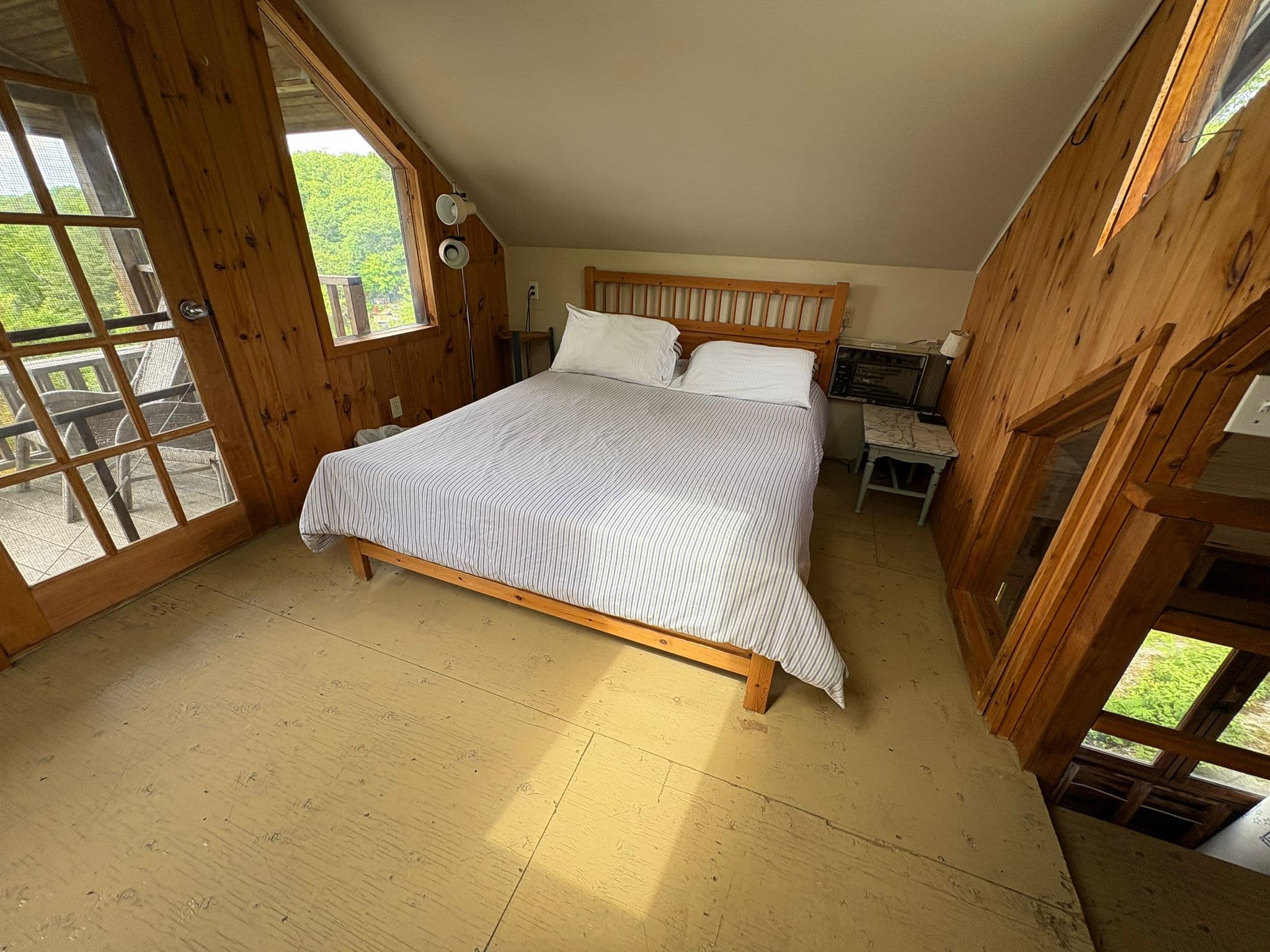 enjoy the skylight and covered porch