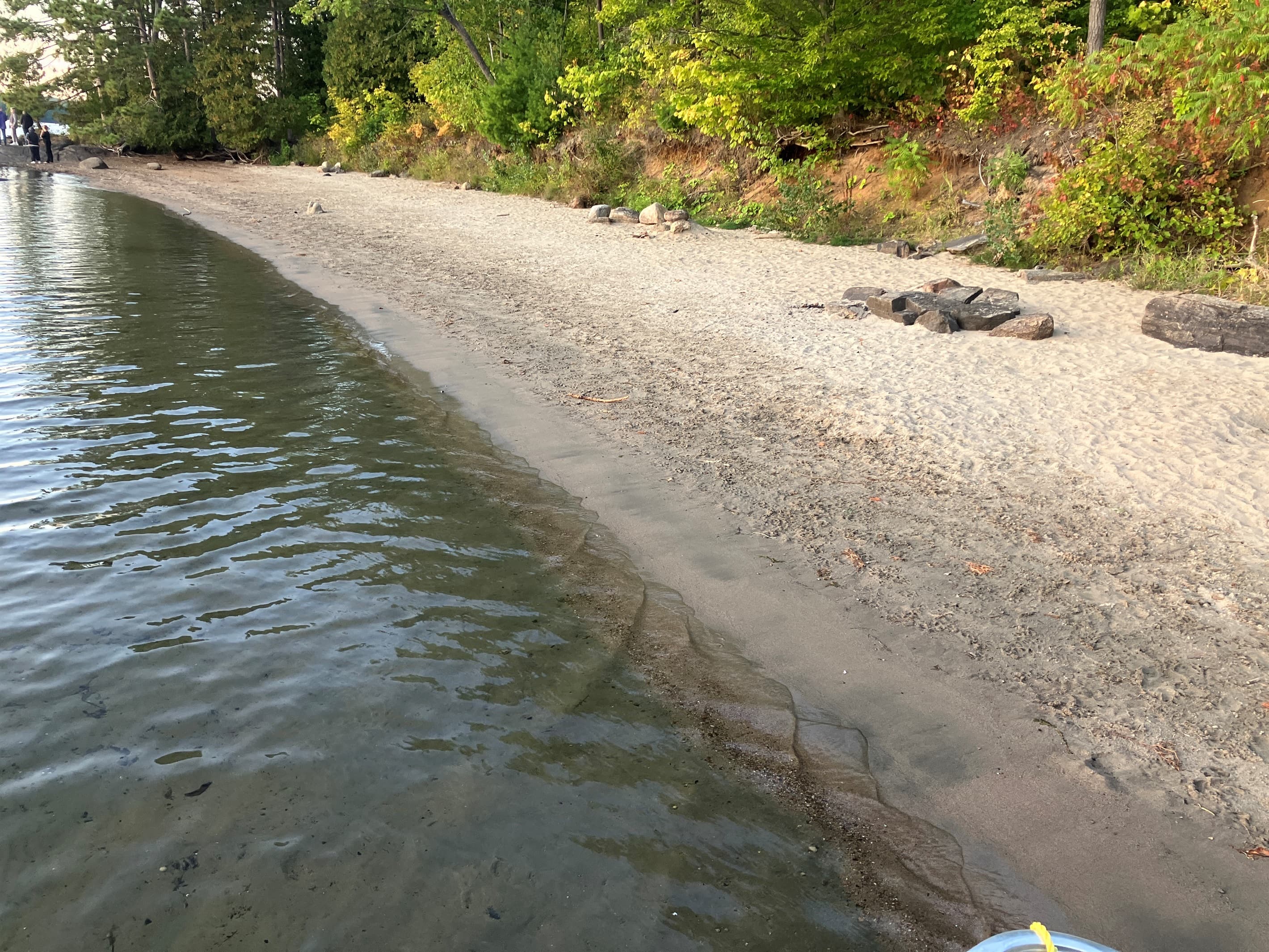 sandy beach- a 5 min boat ride