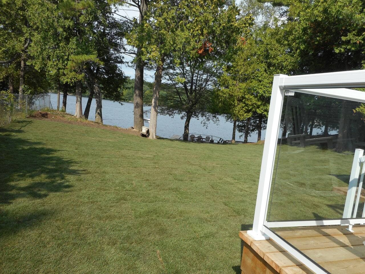 View of lake from deck