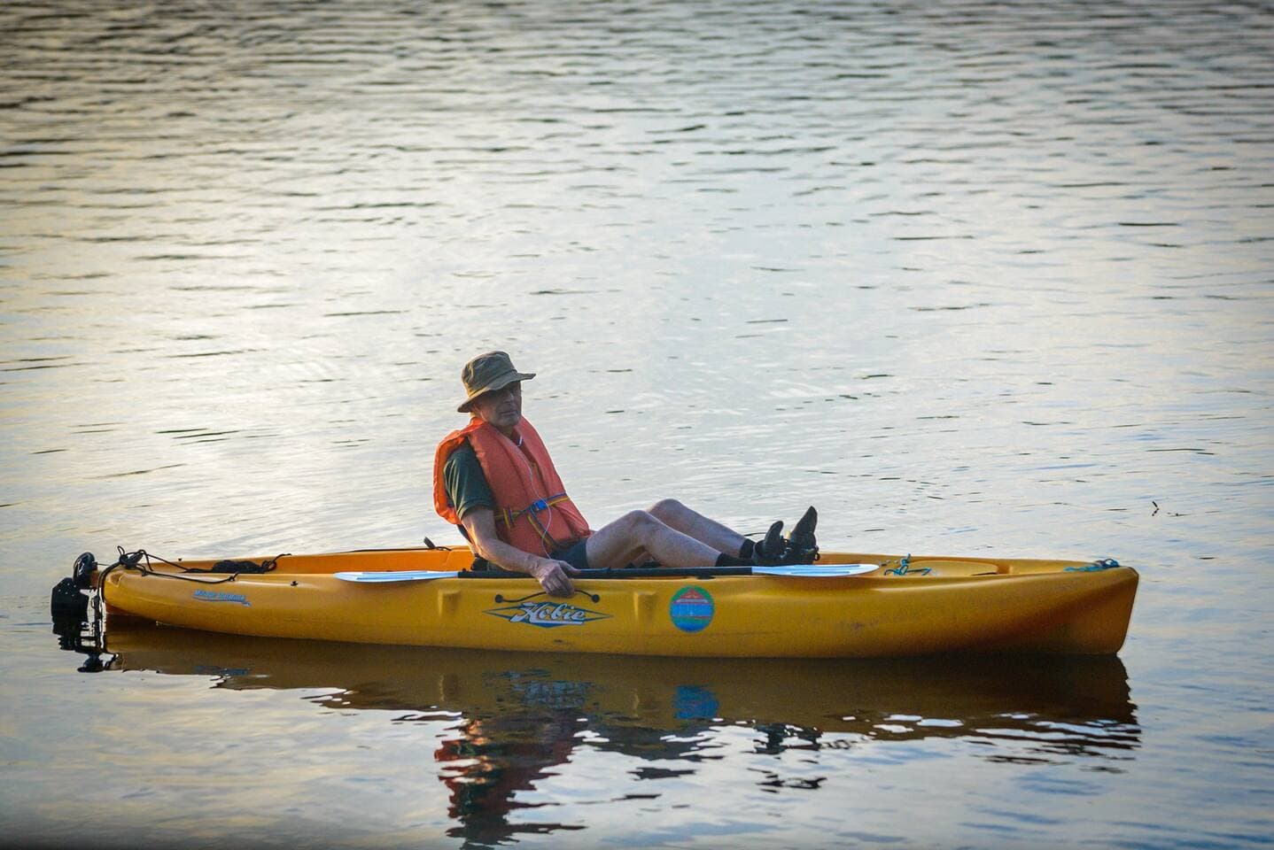 kayak on our lake
