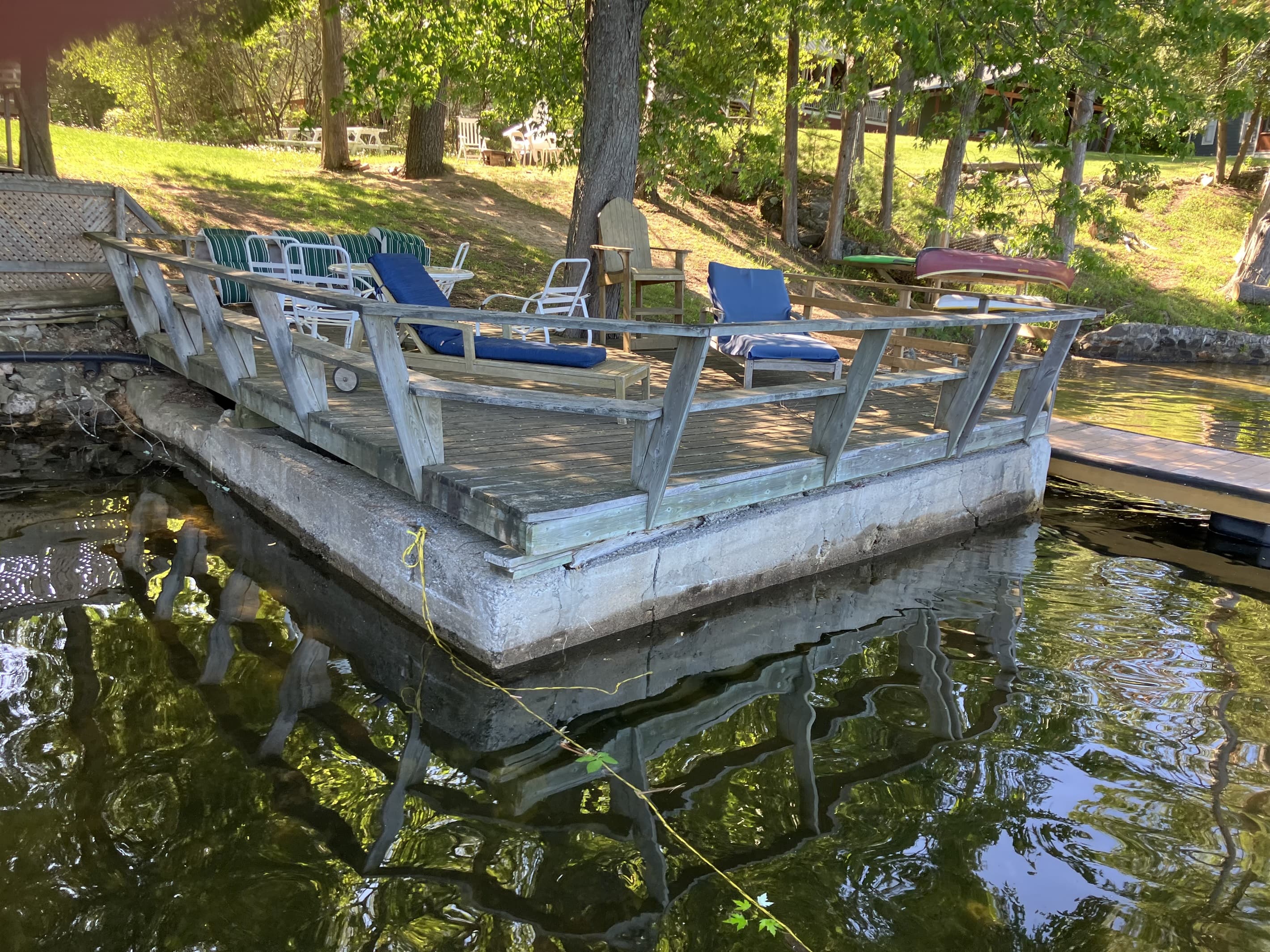 deck over lake