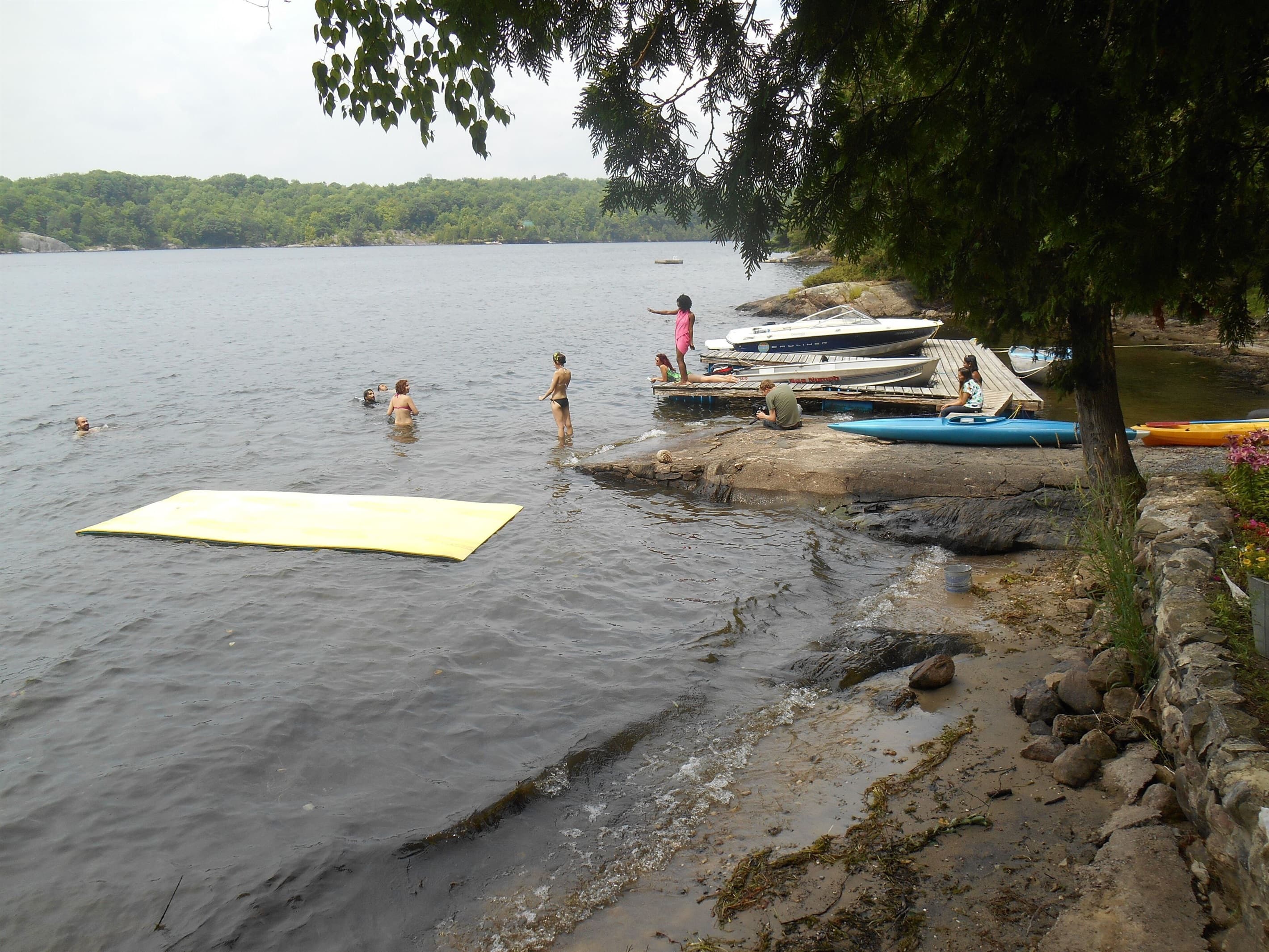 lake right in front