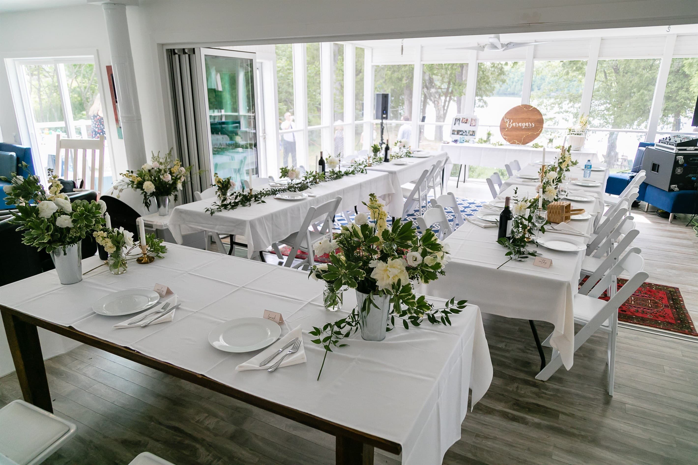 wedding set up
