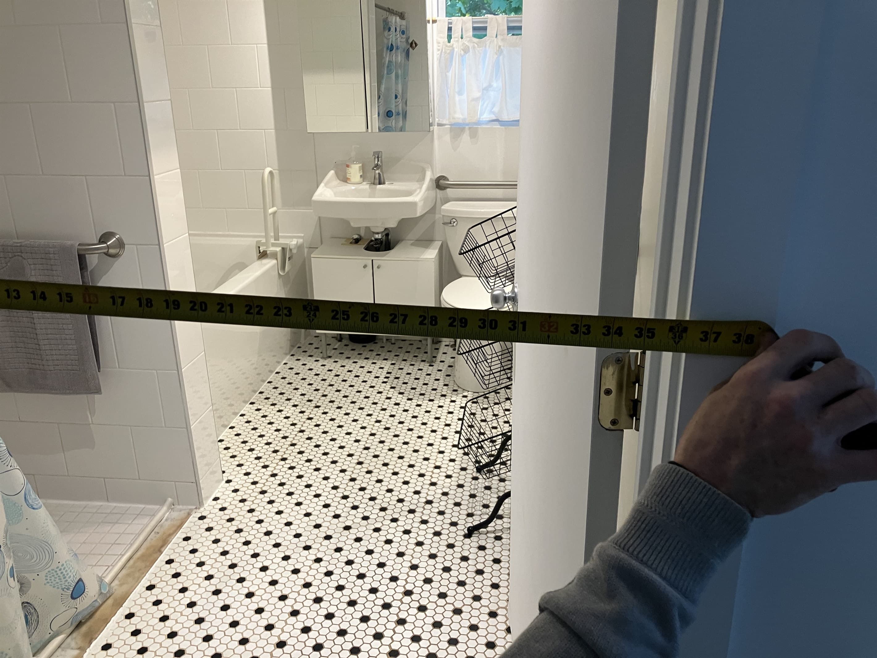 wide bathroom door