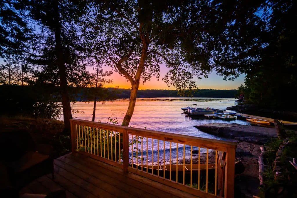 Watch the sunset from your deck