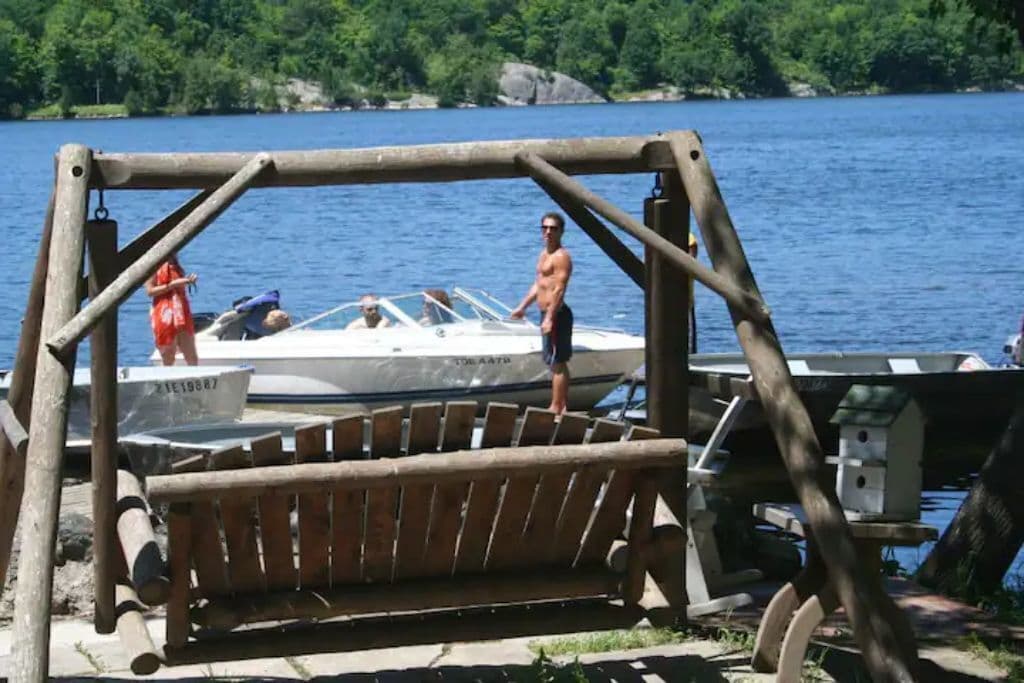 Swing as you watch the boats