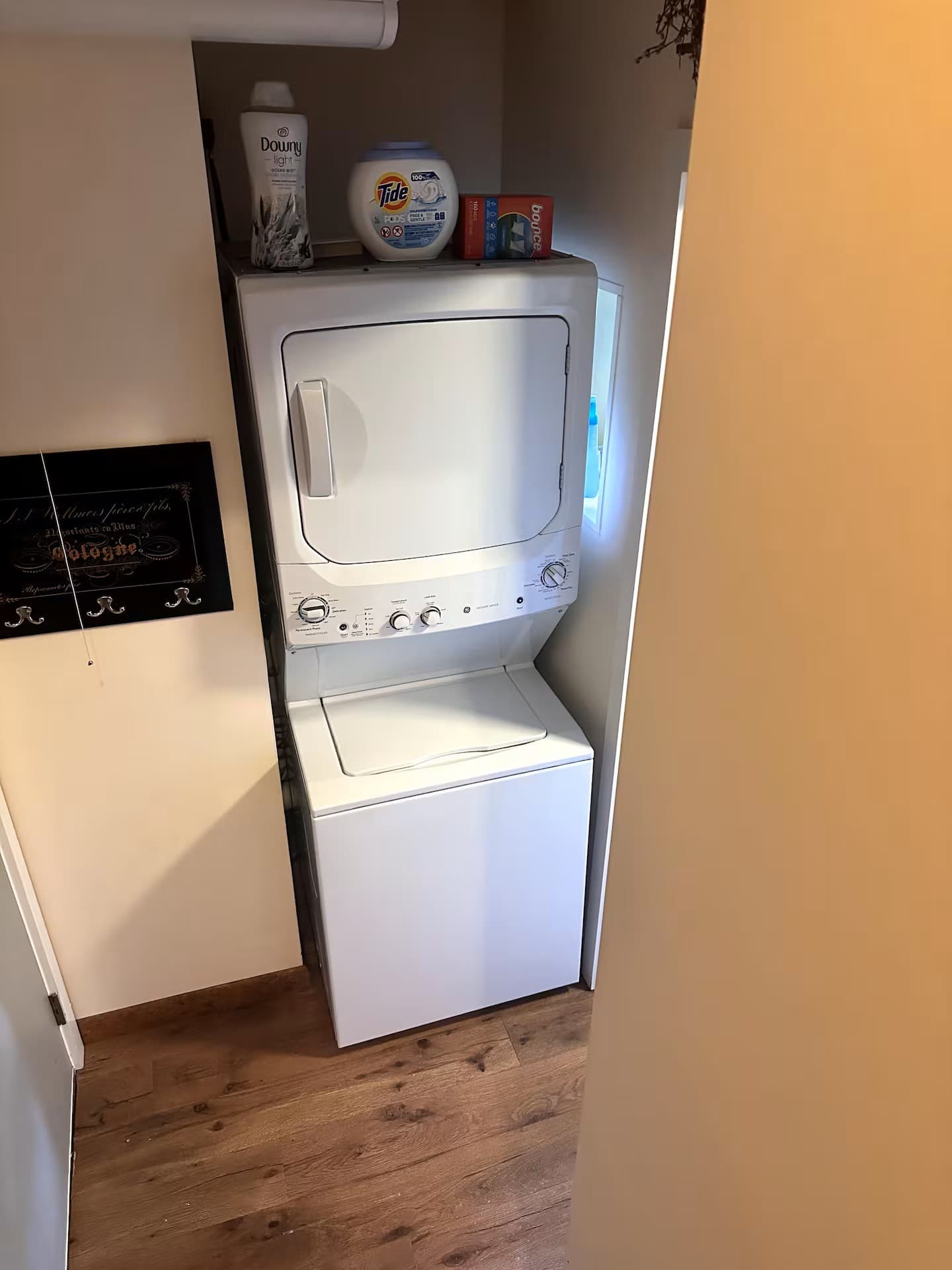 Conjoined washer dryer