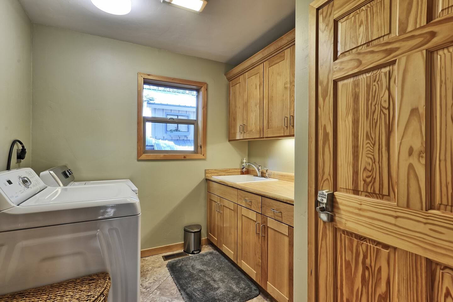 A full-sized washer and dryer are available for your convenience.