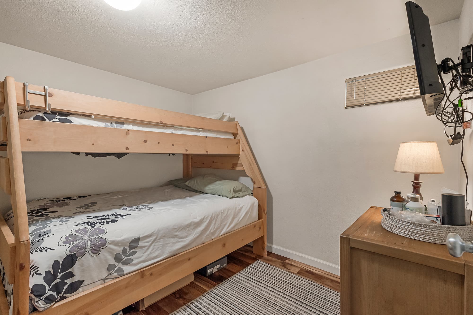 Bedroom 2 has double/twin bunk beds