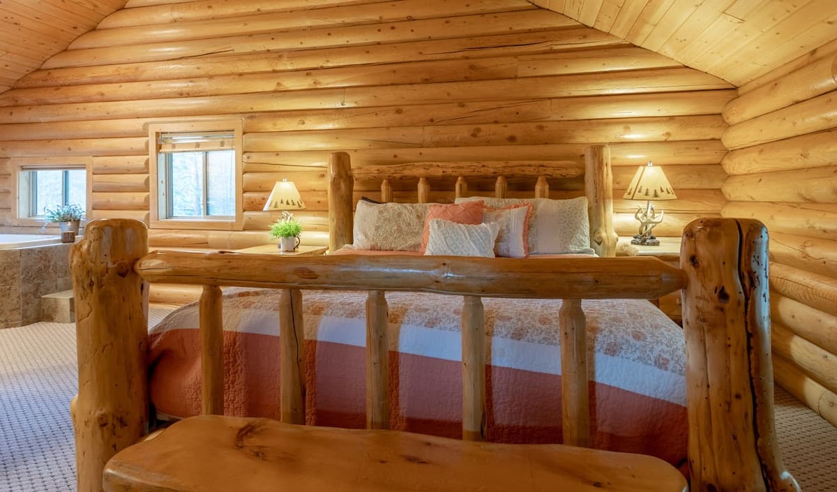 Large sturdy beds are the perfect place to settle in for a restful slumber.