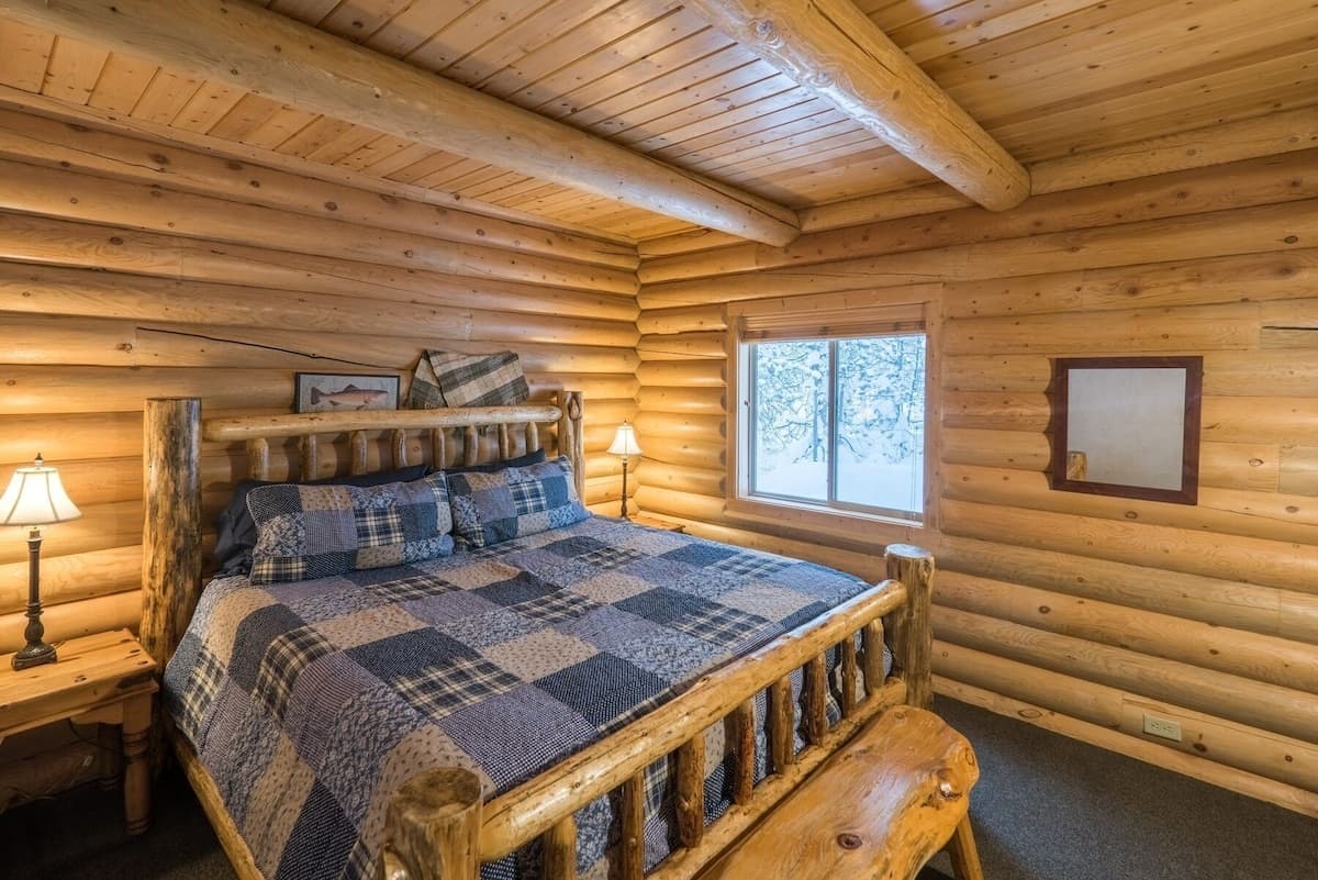 Enjoy peaceful forest views through each of the bedroom windows.