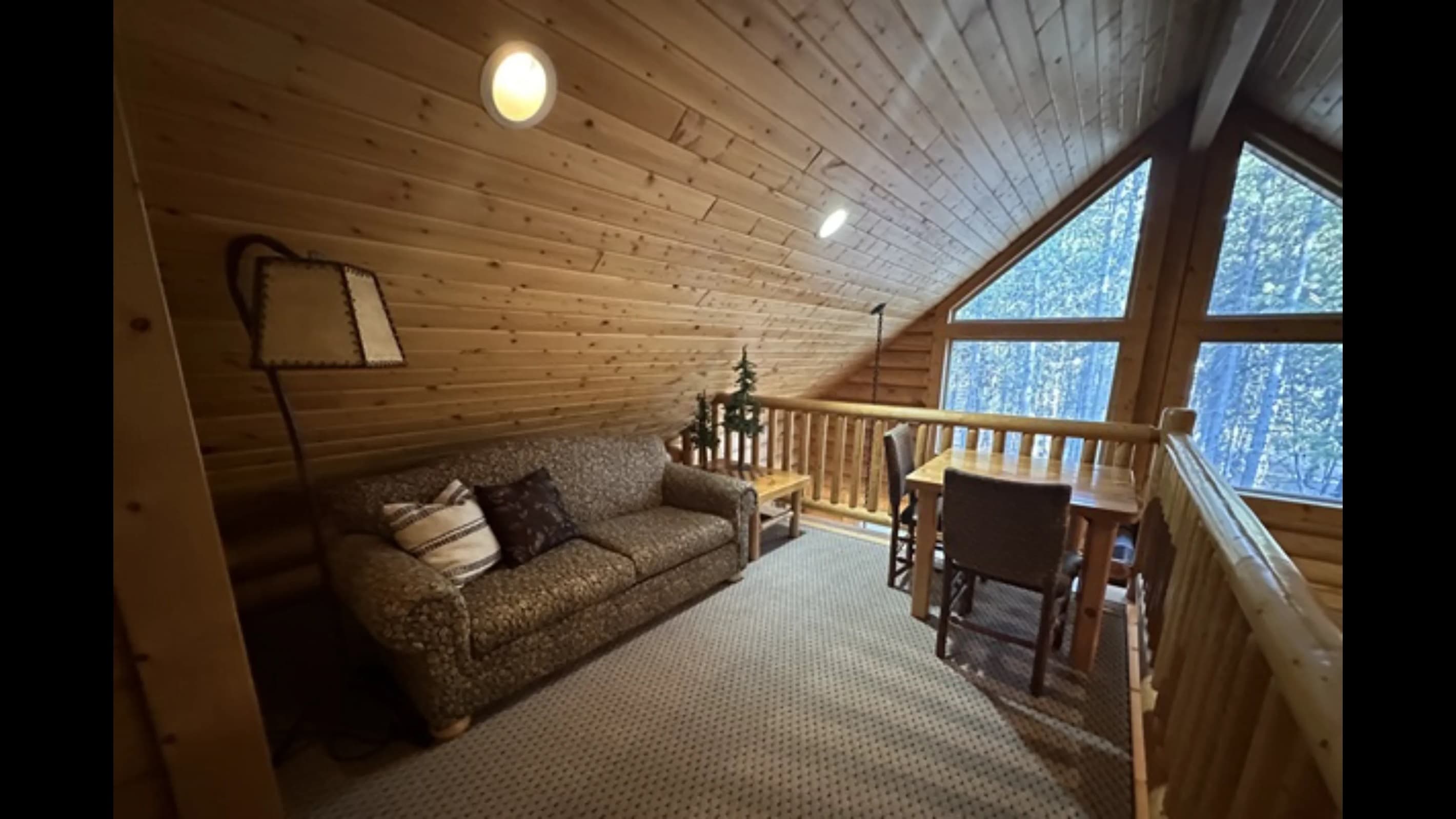 Sleeper sofa in the loft.