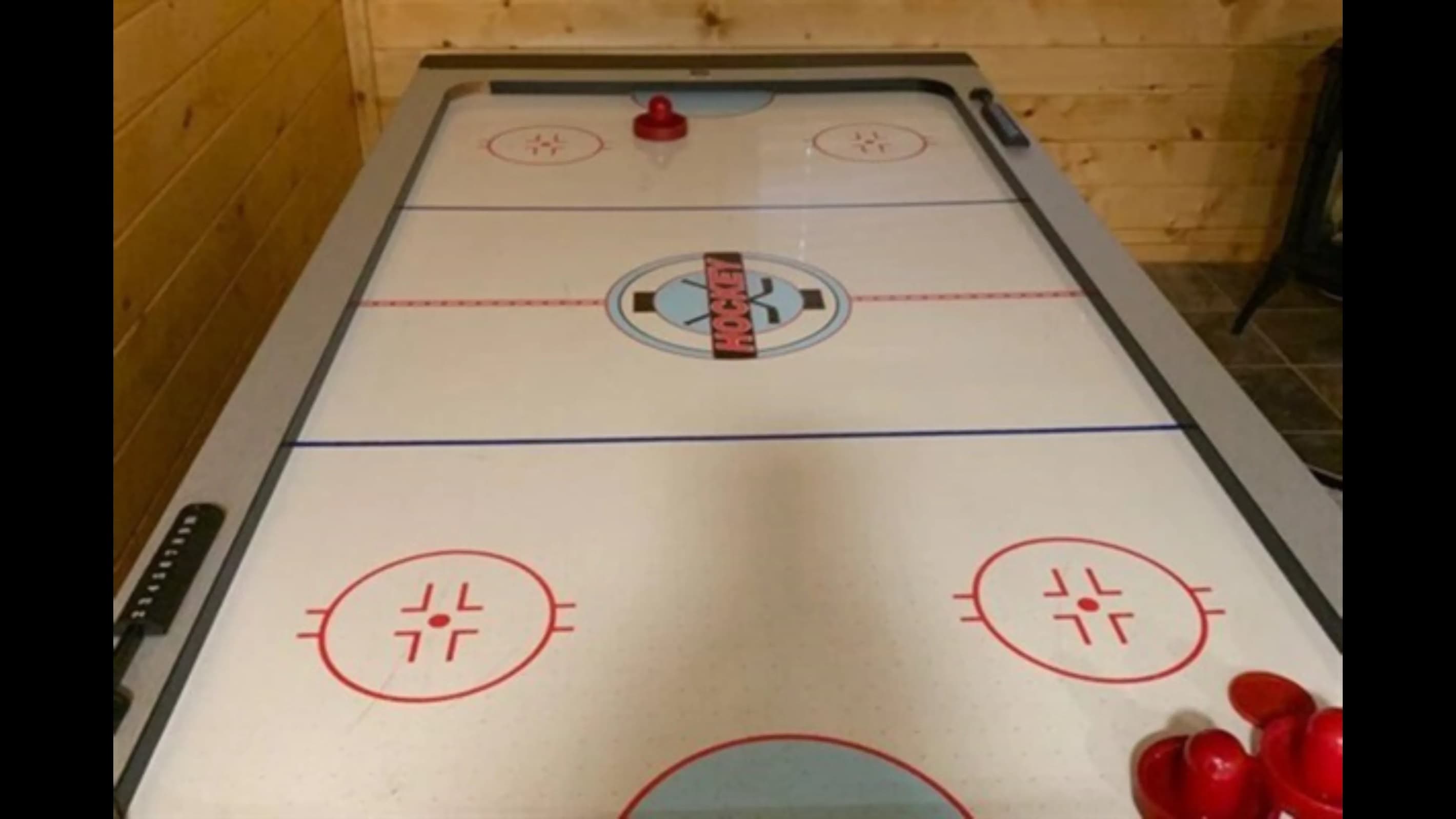 Air hockey table for a fun night!