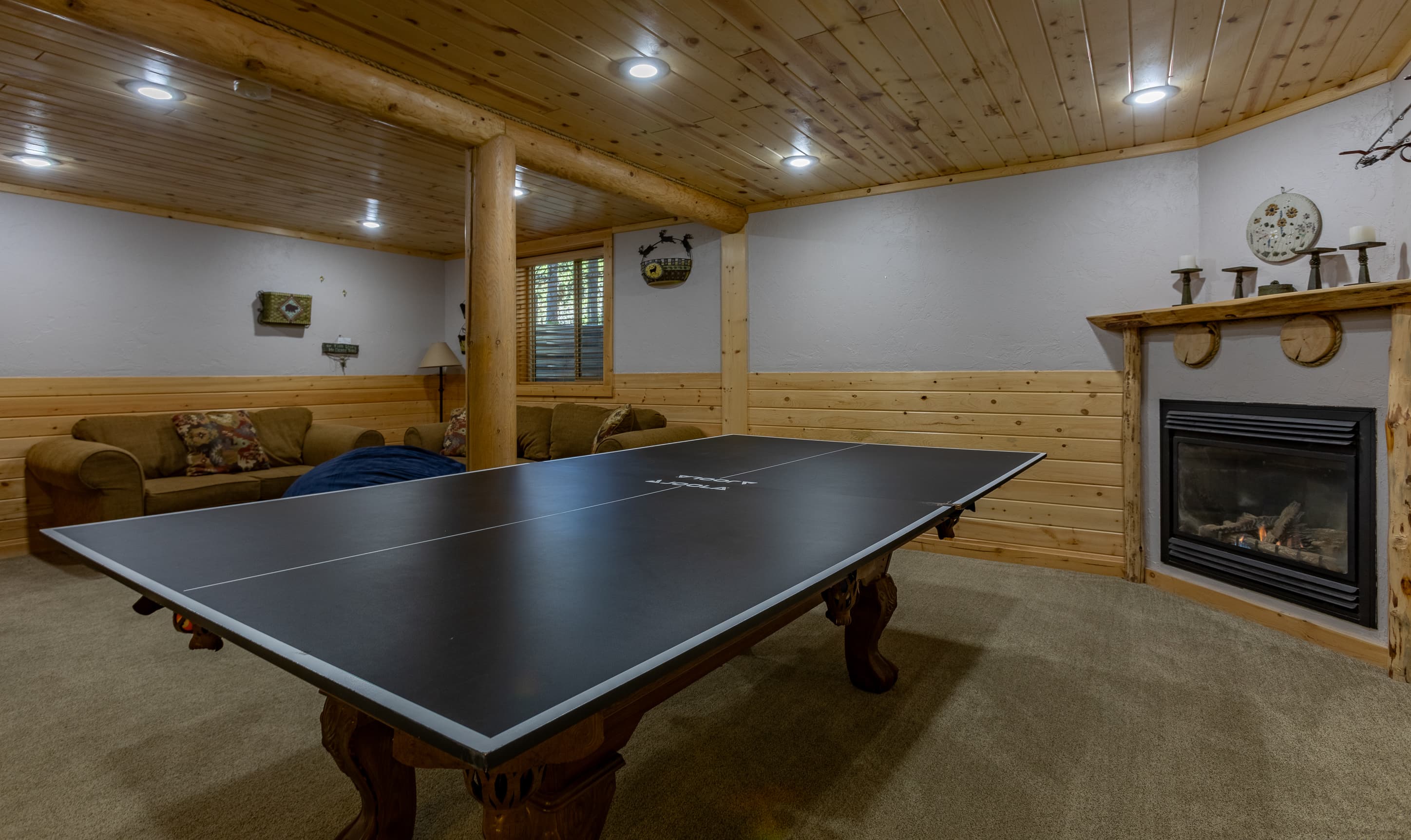 Perfect spot for a night of pool or ping pong with friends.