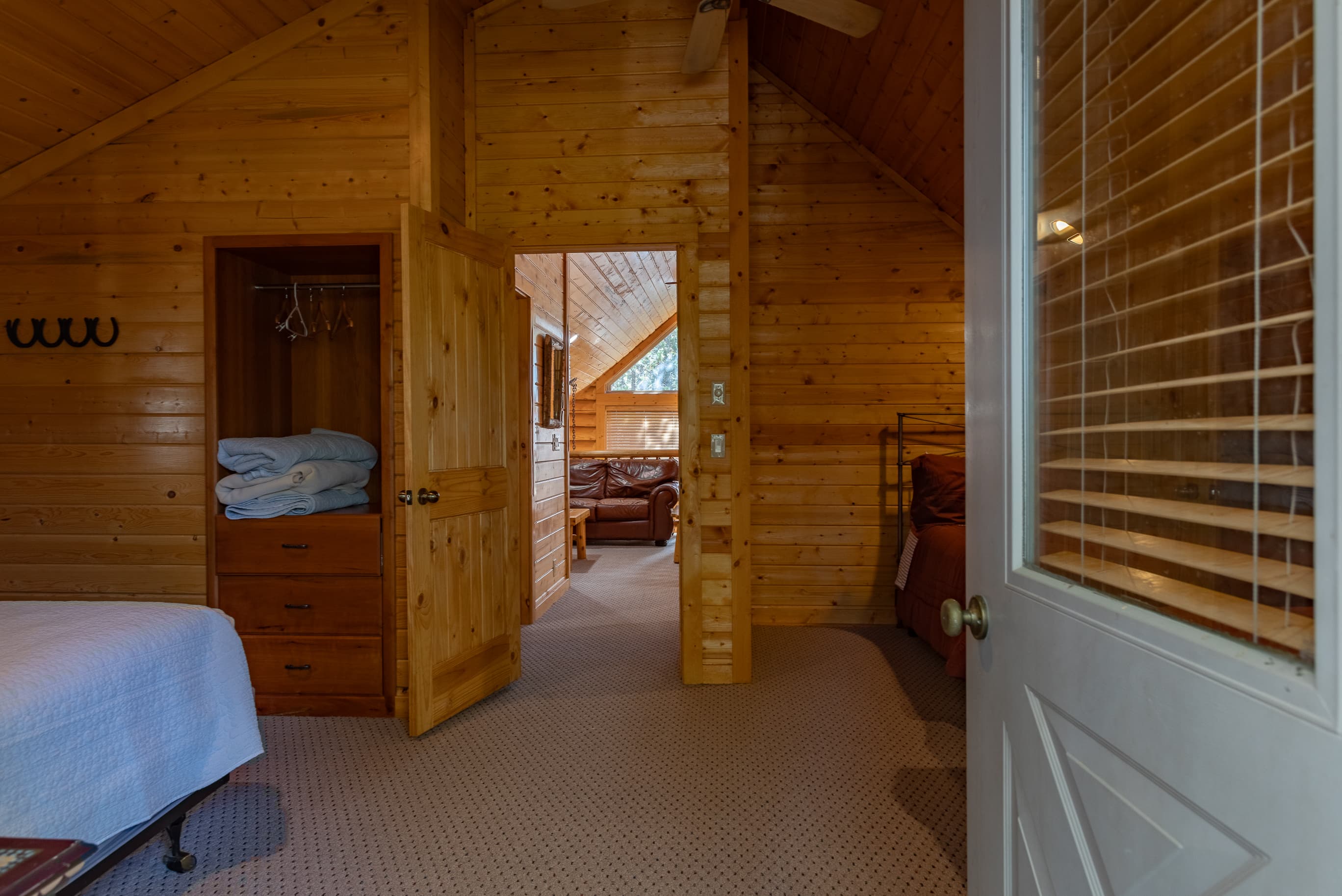 Entrance to the 3 queen bedroom.
