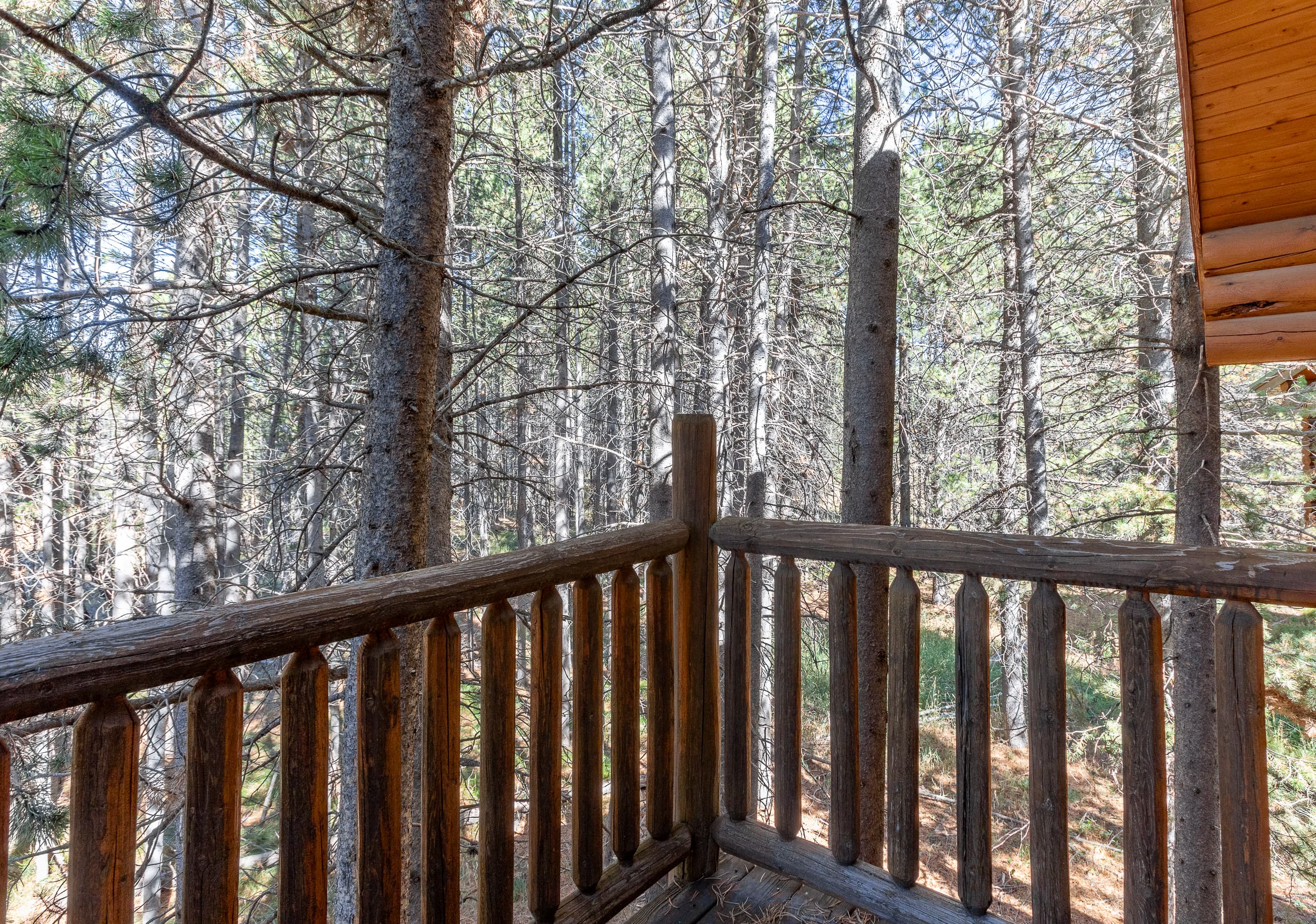 View from the upstairs deck.